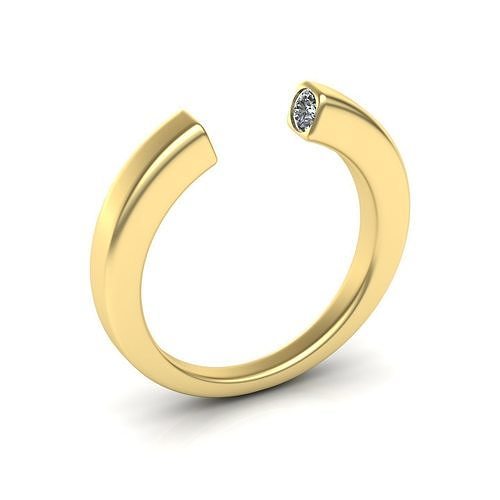 Woman ring 18 3D print model
