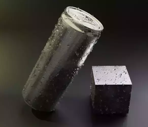 Can with Water Droplets 
