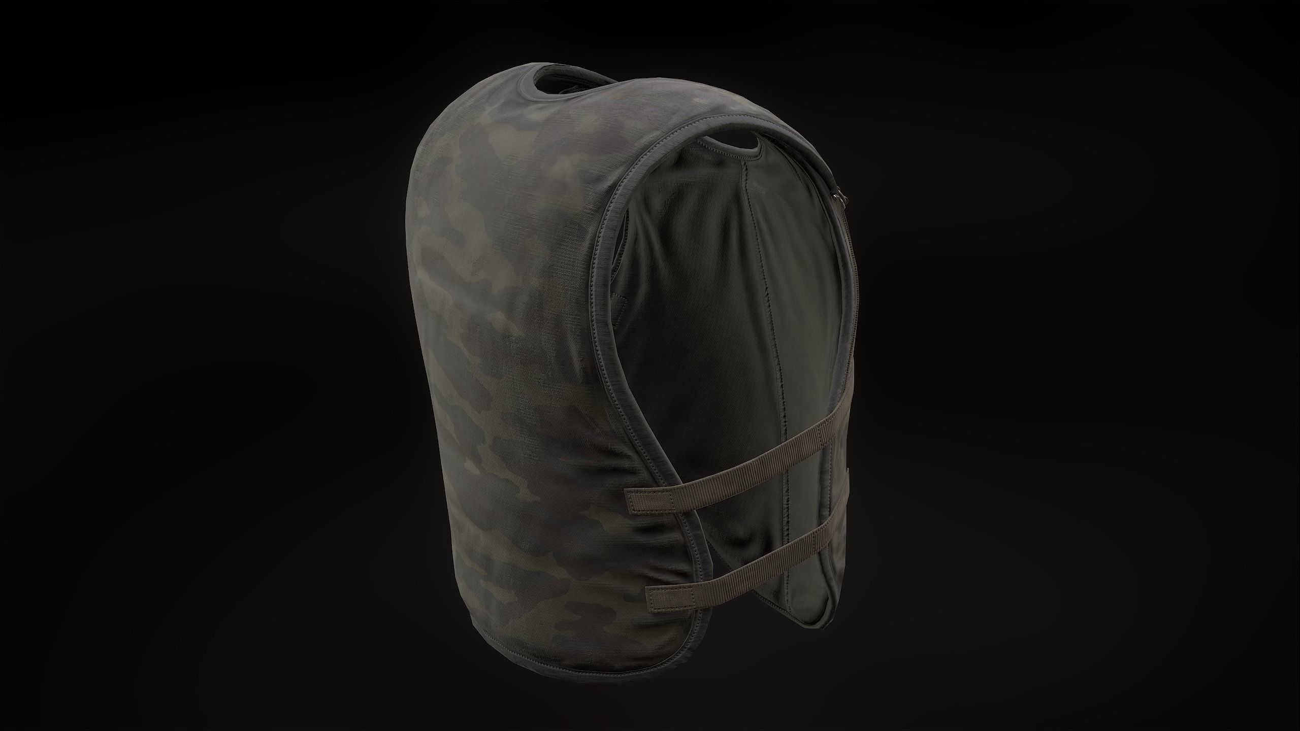 6B2 Body Armor Low-poly 3D model_8