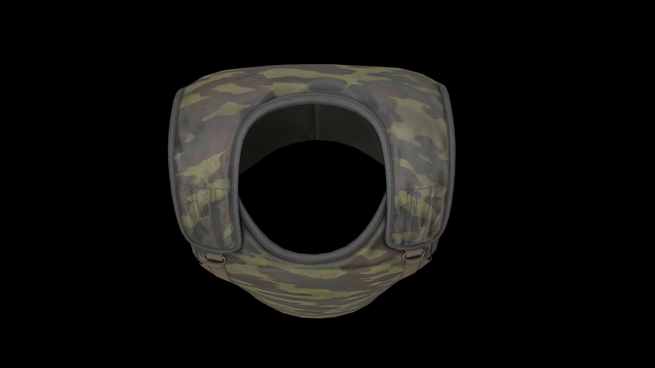 6B2 Body Armor Low-poly 3D model_4