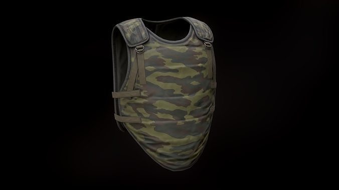 6B2 Body Armor Low-poly 3D model