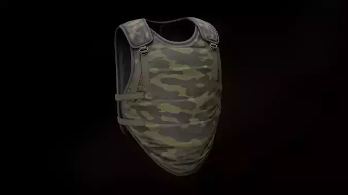 6B2 Body Armor Low-poly 3D model