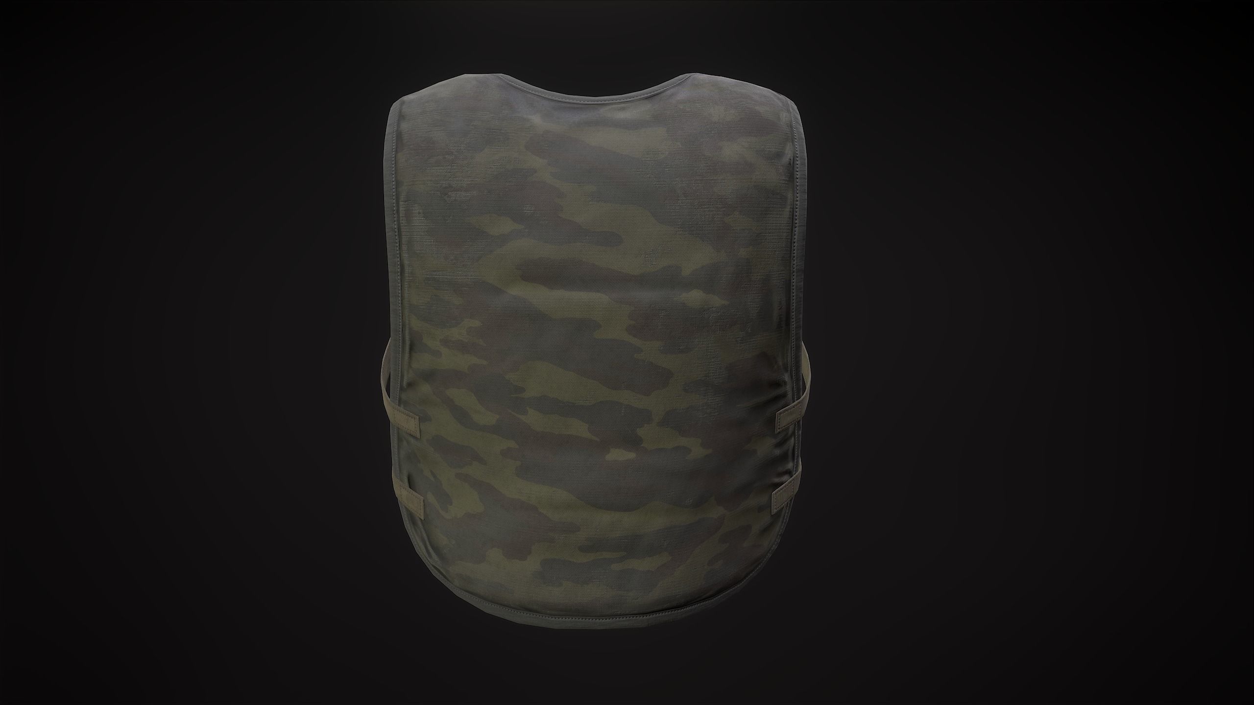 6B2 Body Armor Low-poly 3D model_9