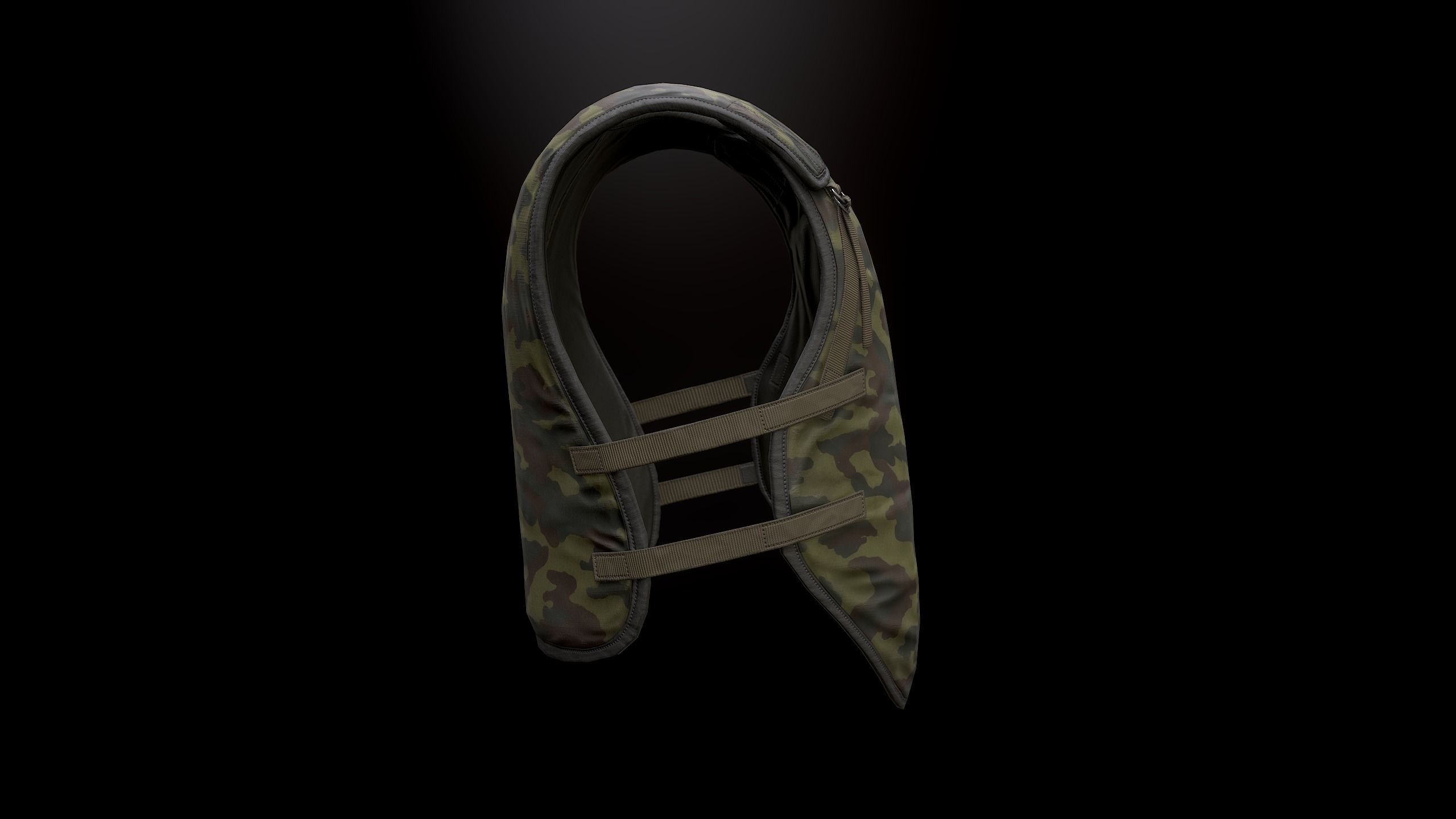 6B2 Body Armor Low-poly 3D model_2