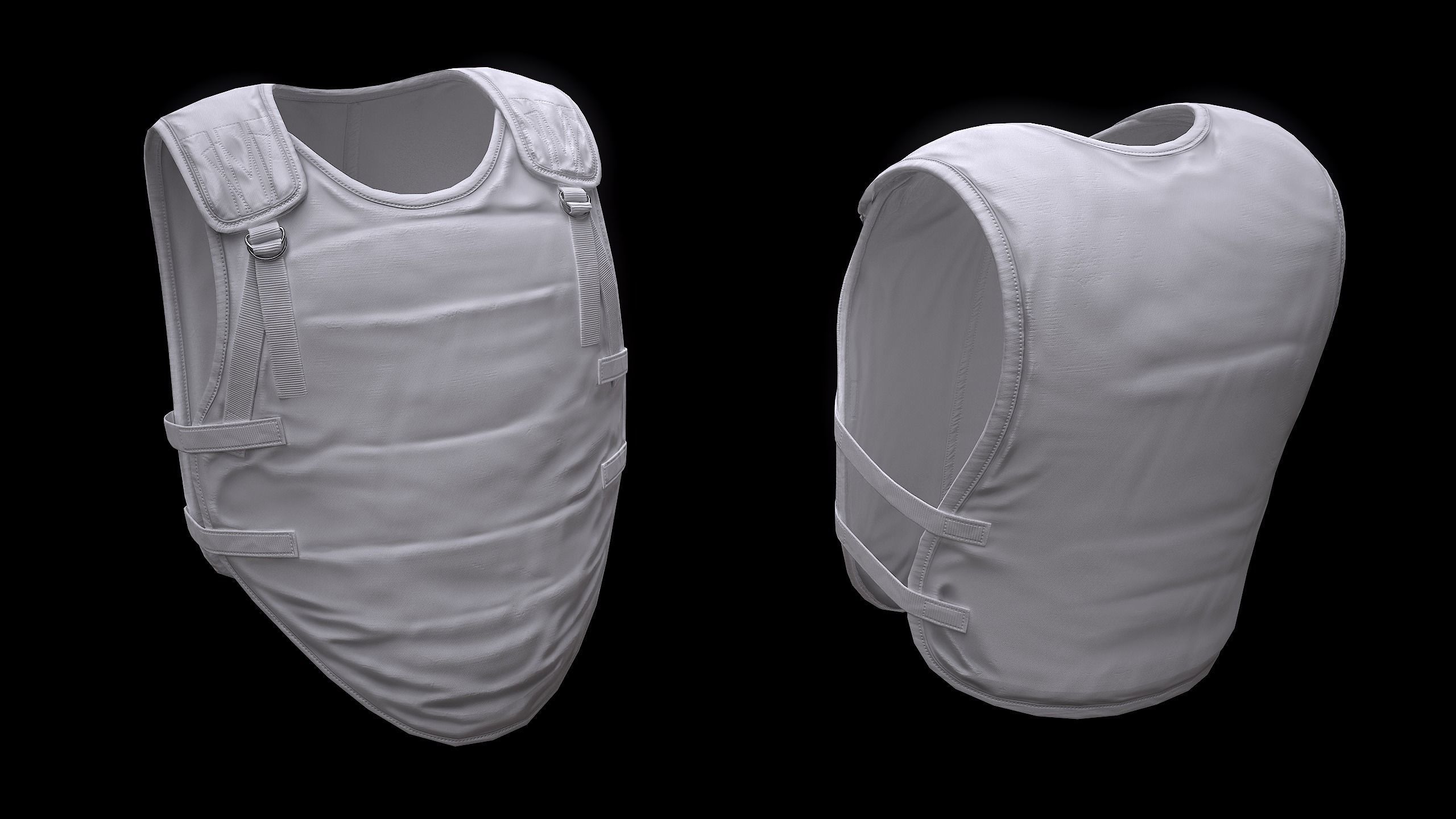 6B2 Body Armor Low-poly 3D model_12