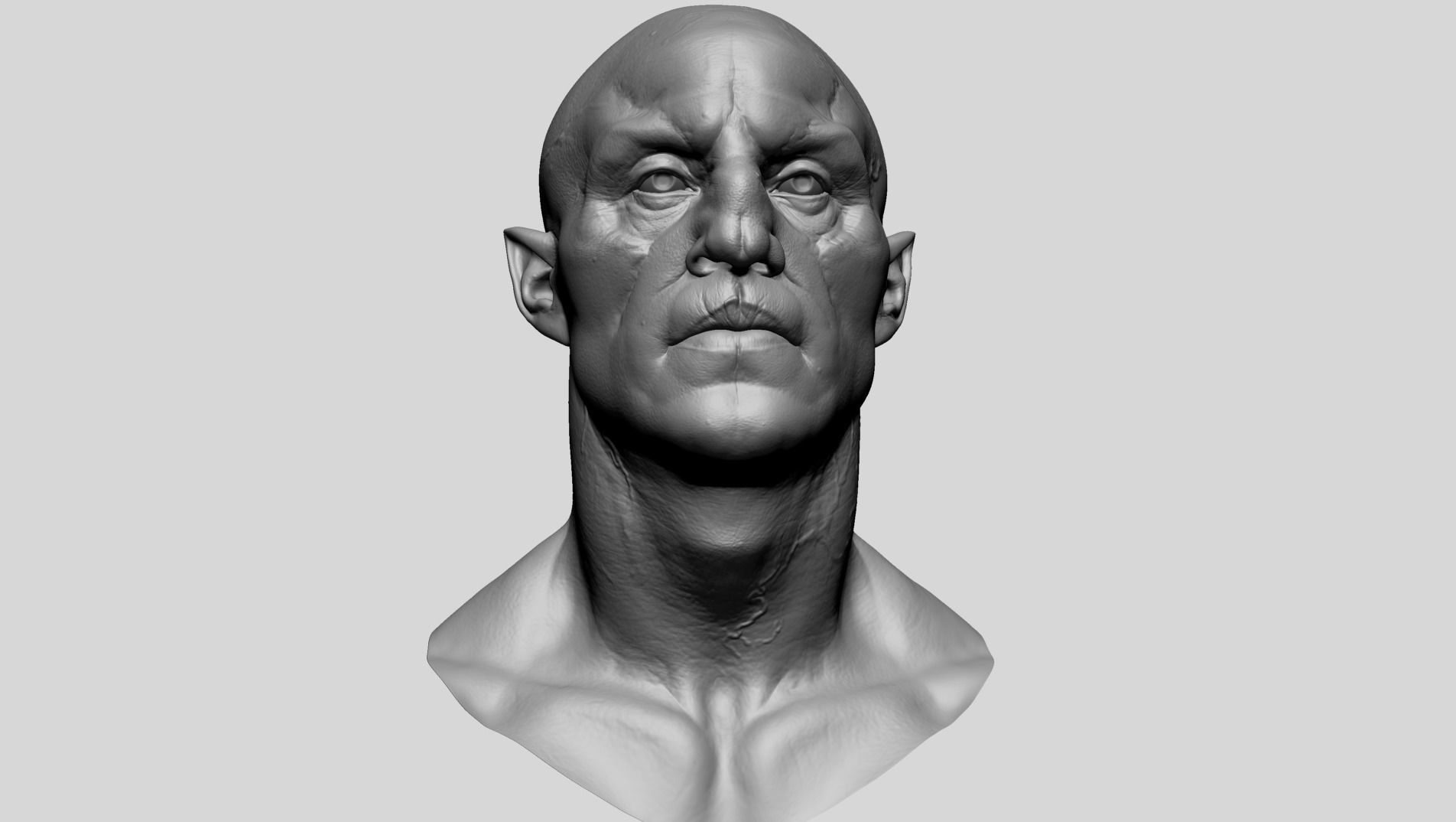 Creature Head V1 3D model_1