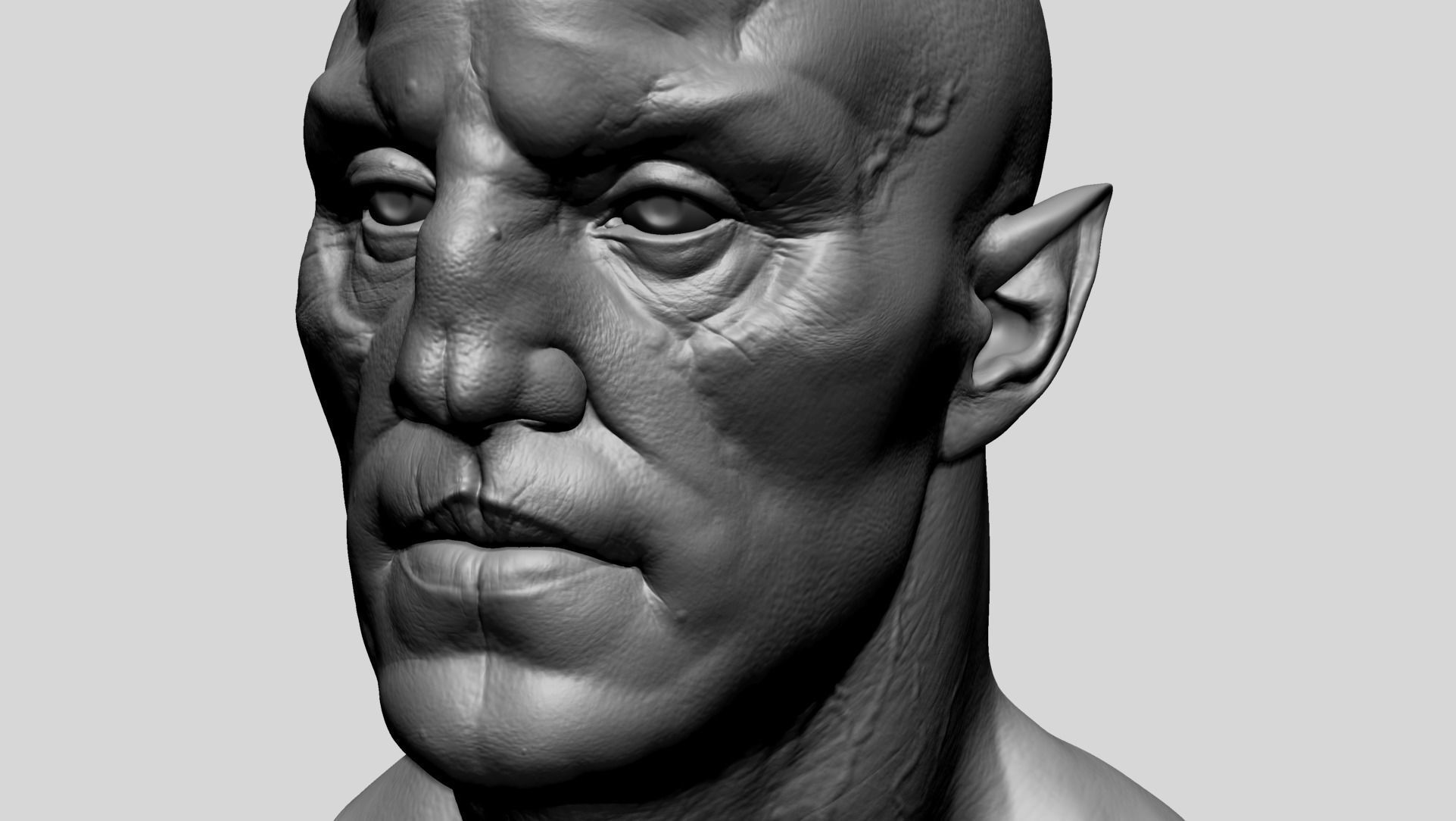 Creature Head V1 3D model_10