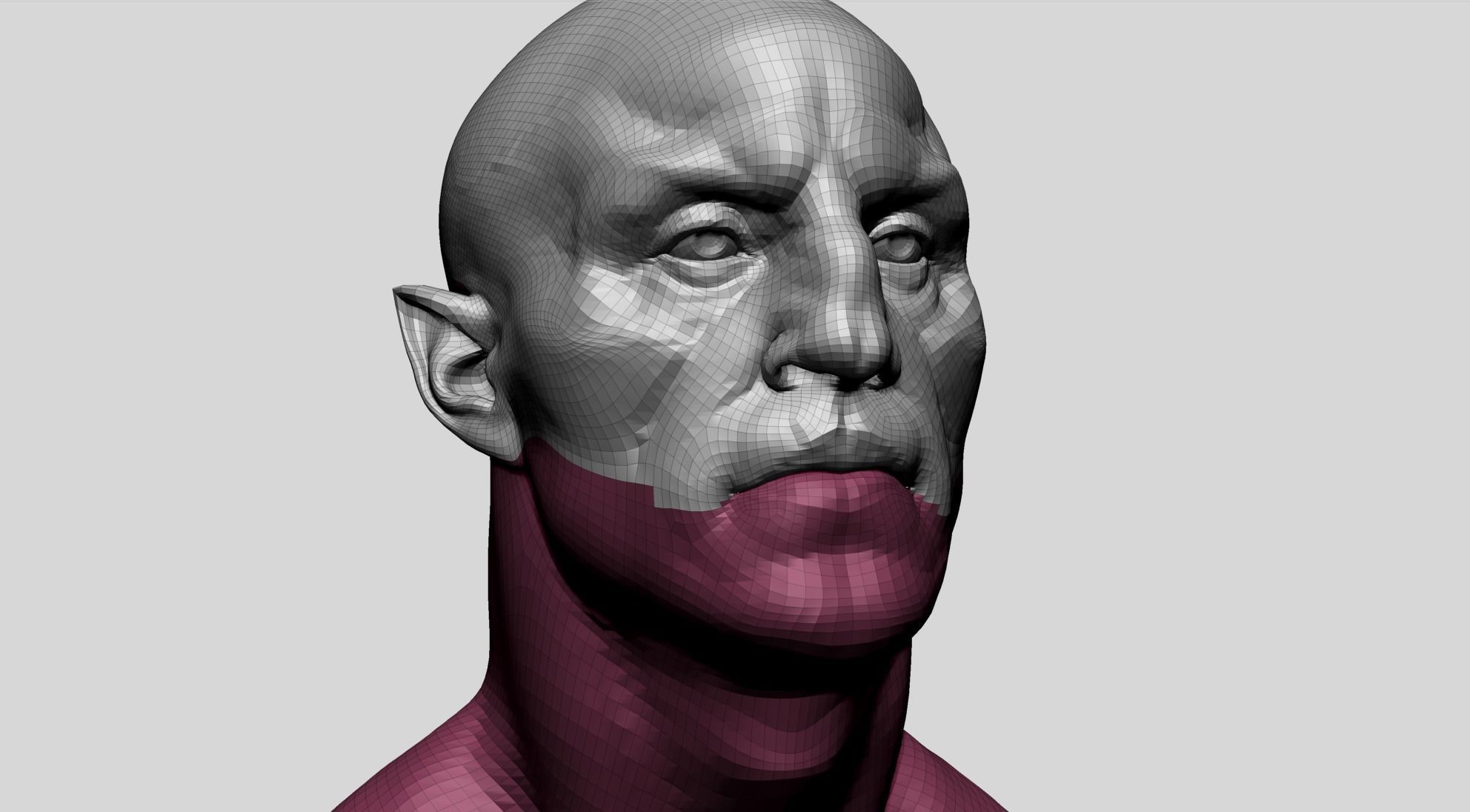 Creature Head V1 3D model_11