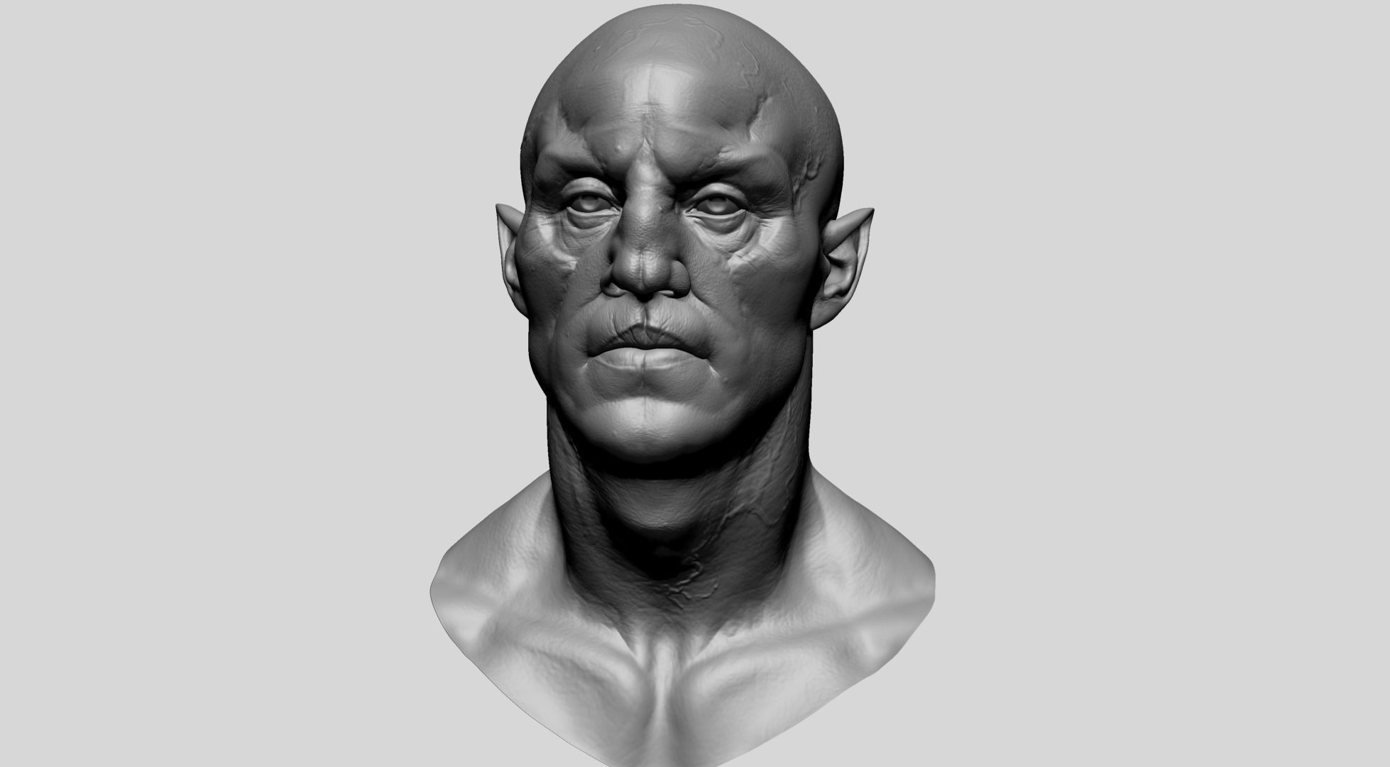 Creature Head V1 3D model_7