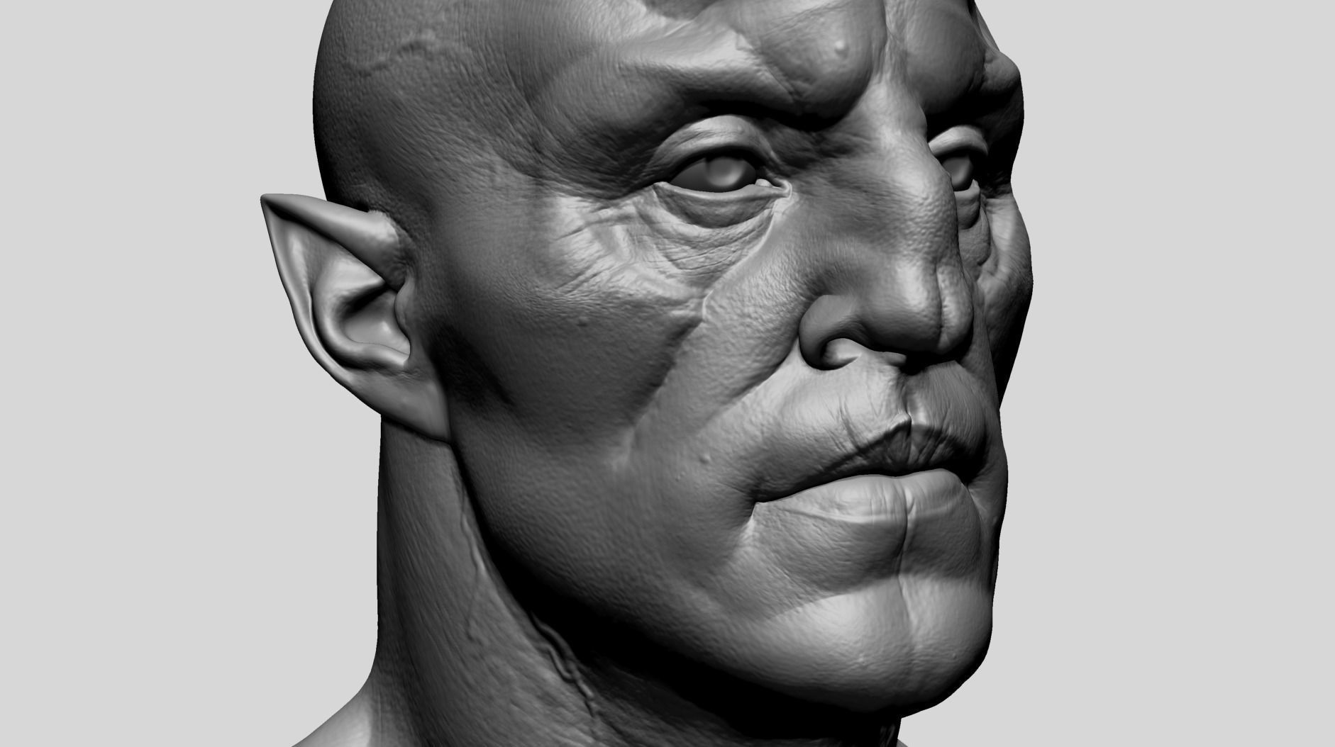 Creature Head V1 3D model_9