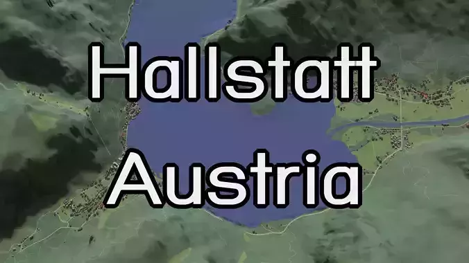 Hallstatt Austria - city and urban 3D model