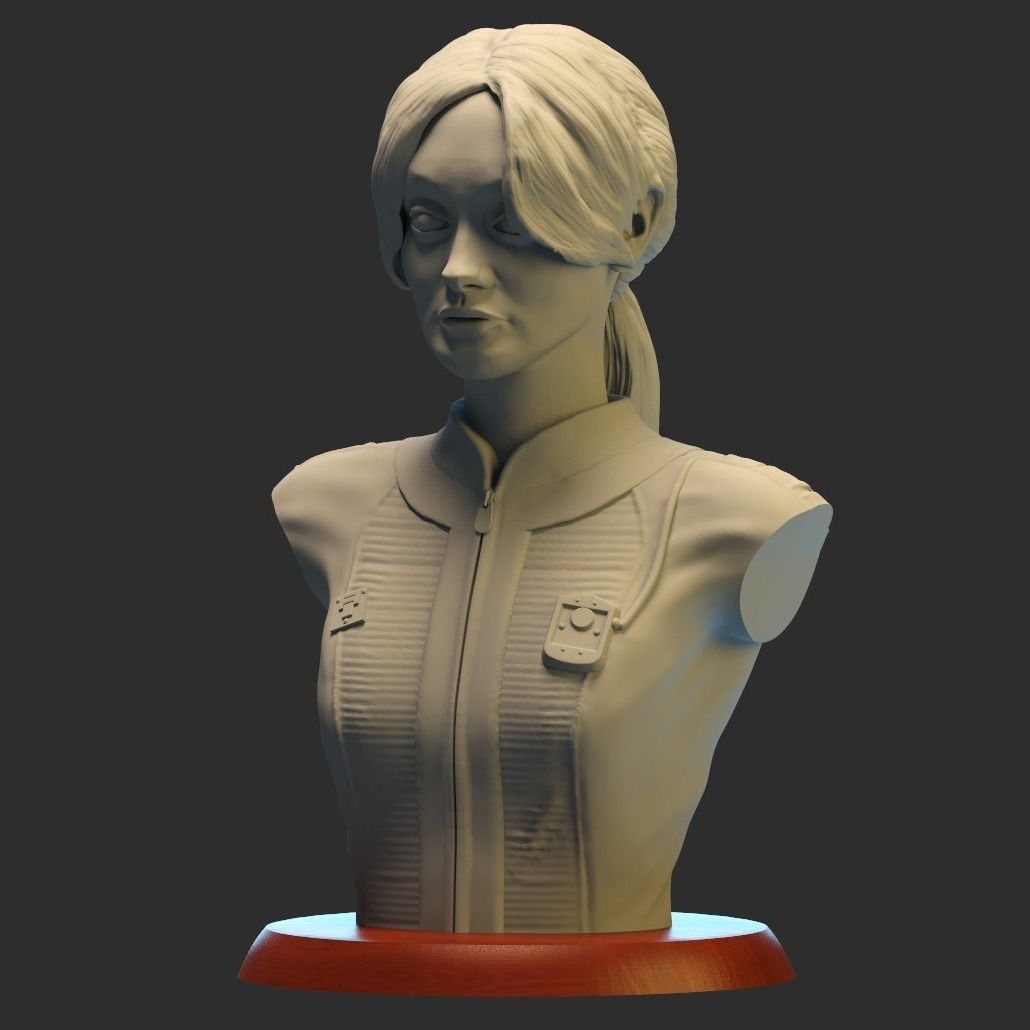LUCY MACLEAN  bust fallout 3D print model_3