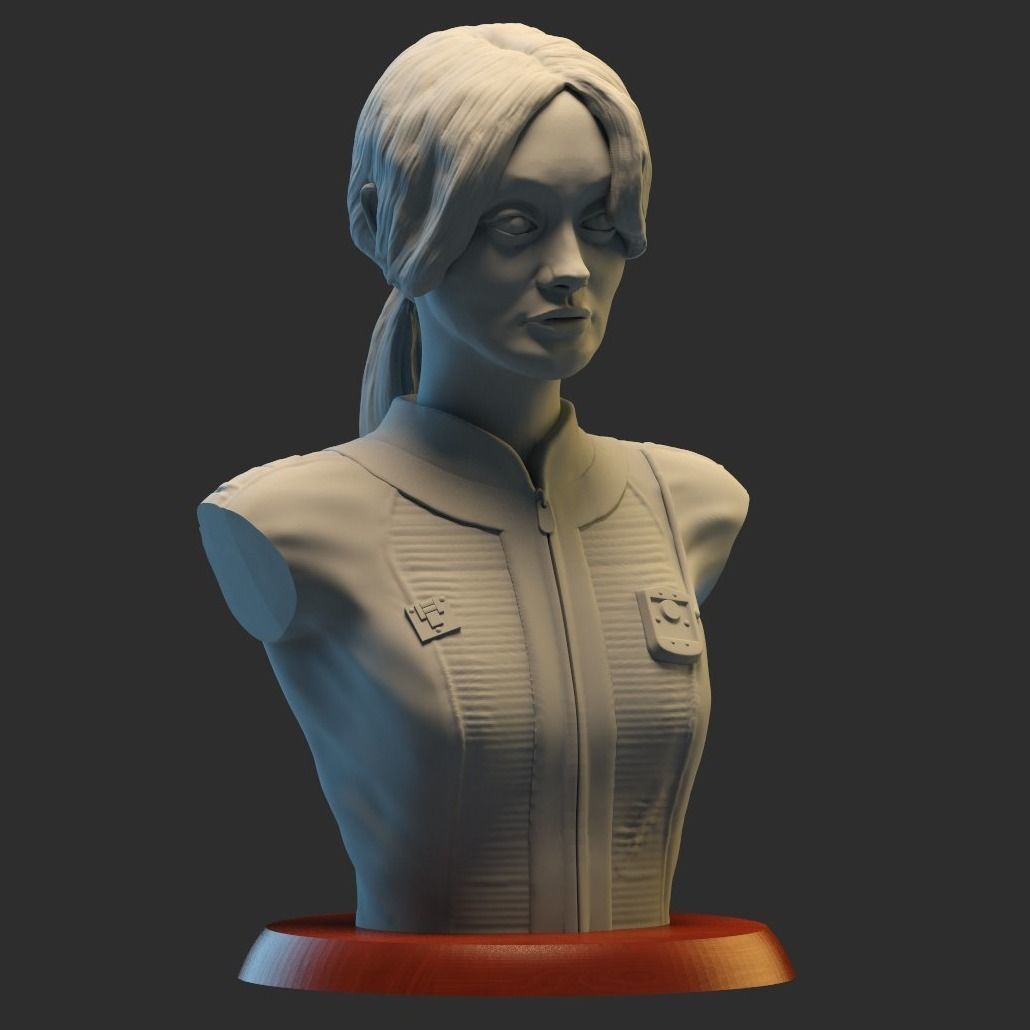 LUCY MACLEAN  bust fallout 3D print model_2