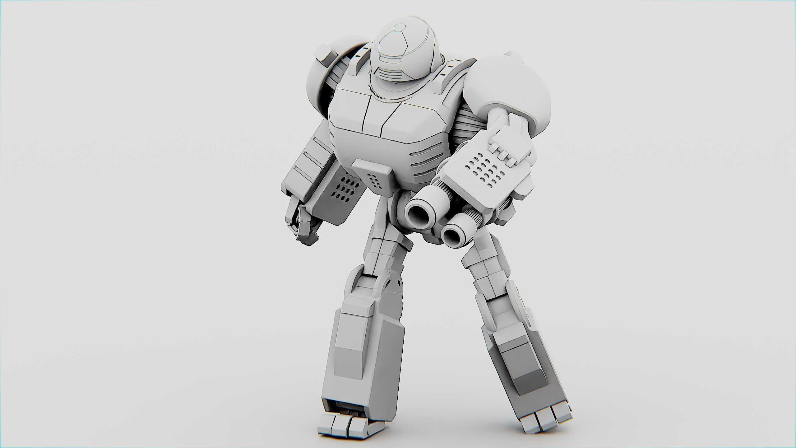 COMBAT DROID ORION Rigged for Unreal Engine - Unity - MIXAMO 3D model_32