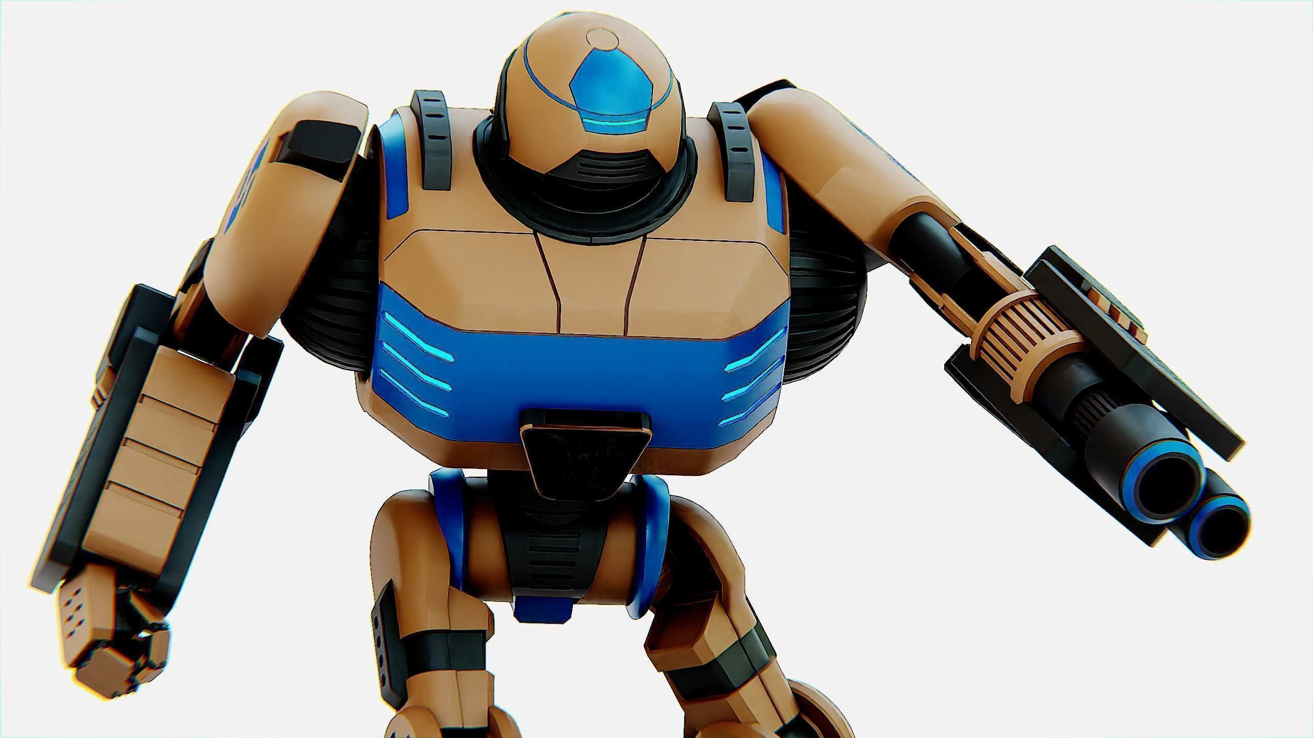 COMBAT DROID ORION Rigged for Unreal Engine - Unity - MIXAMO 3D model_22