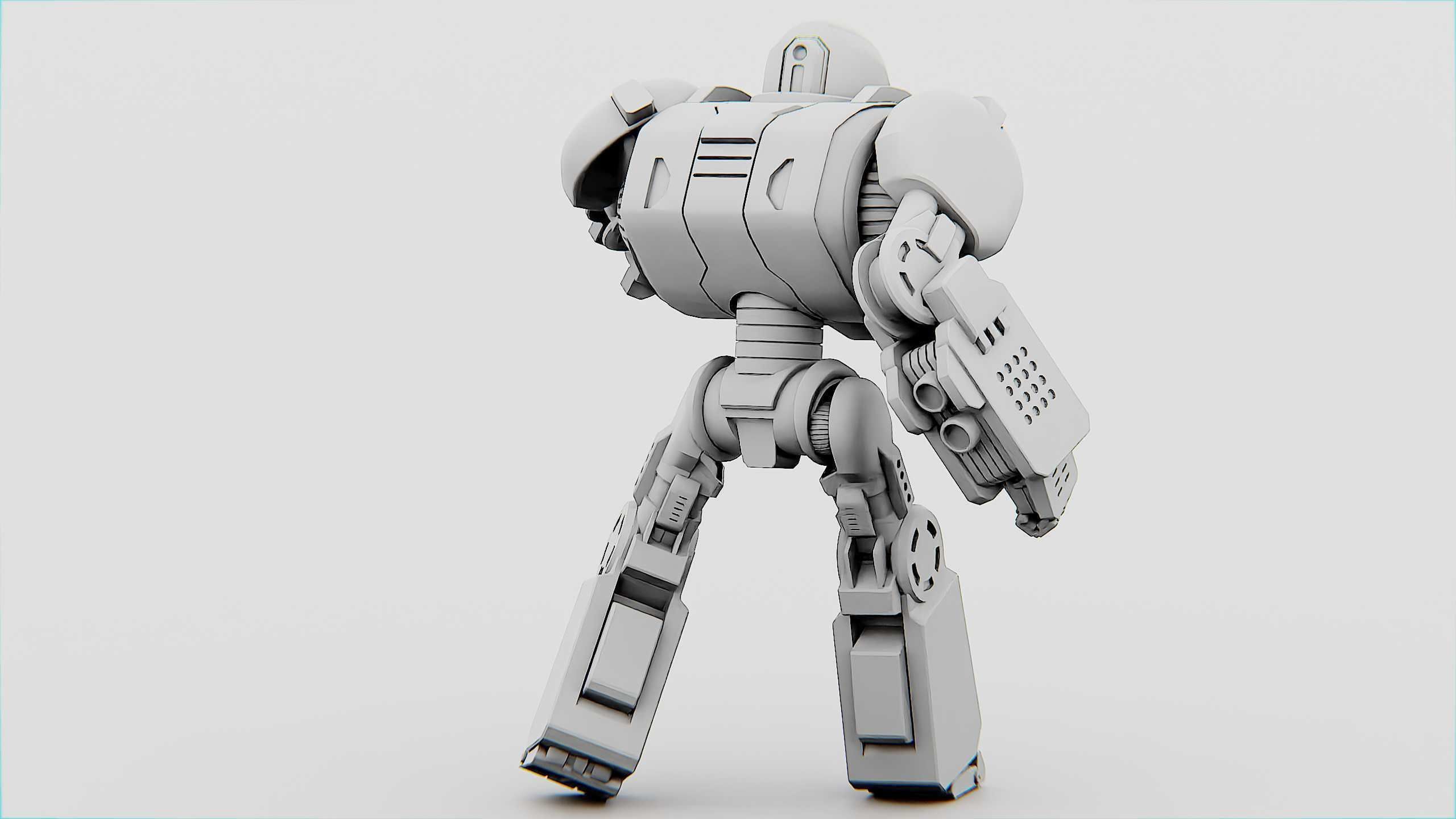 COMBAT DROID ORION Rigged for Unreal Engine - Unity - MIXAMO 3D model_33
