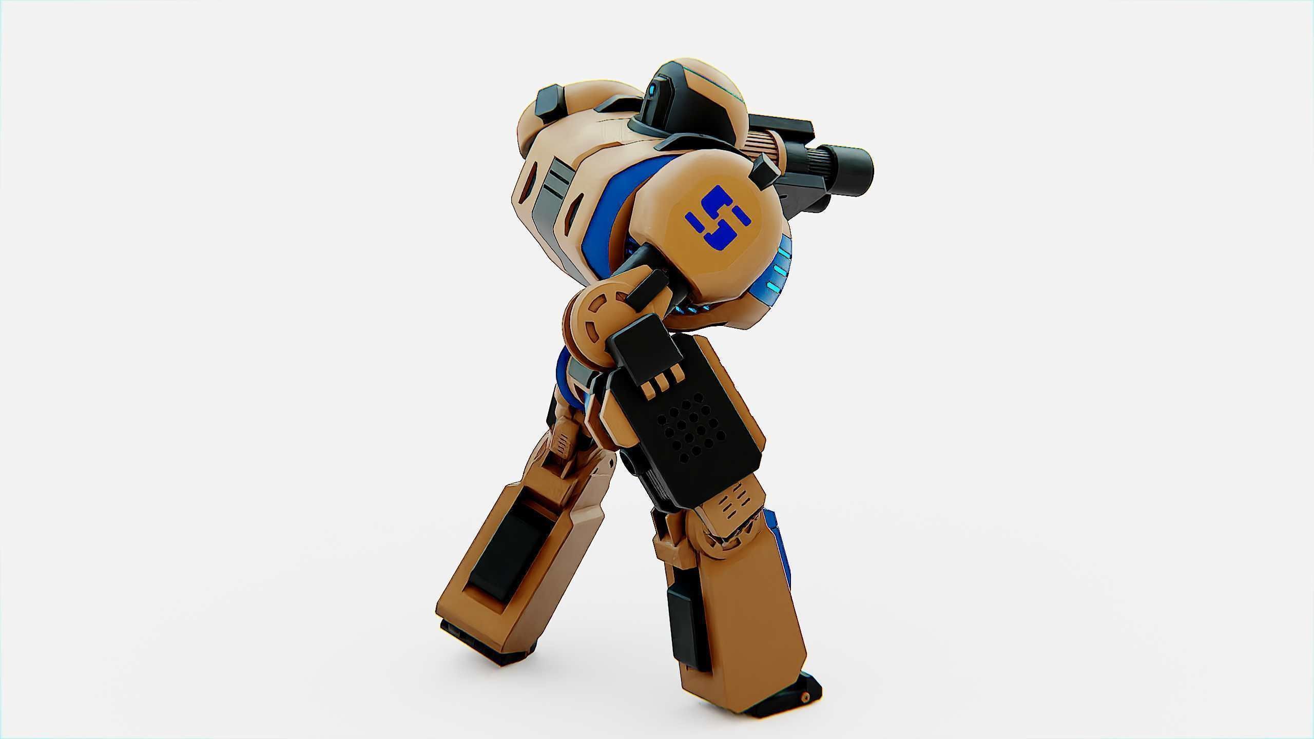 COMBAT DROID ORION Rigged for Unreal Engine - Unity - MIXAMO 3D model_8