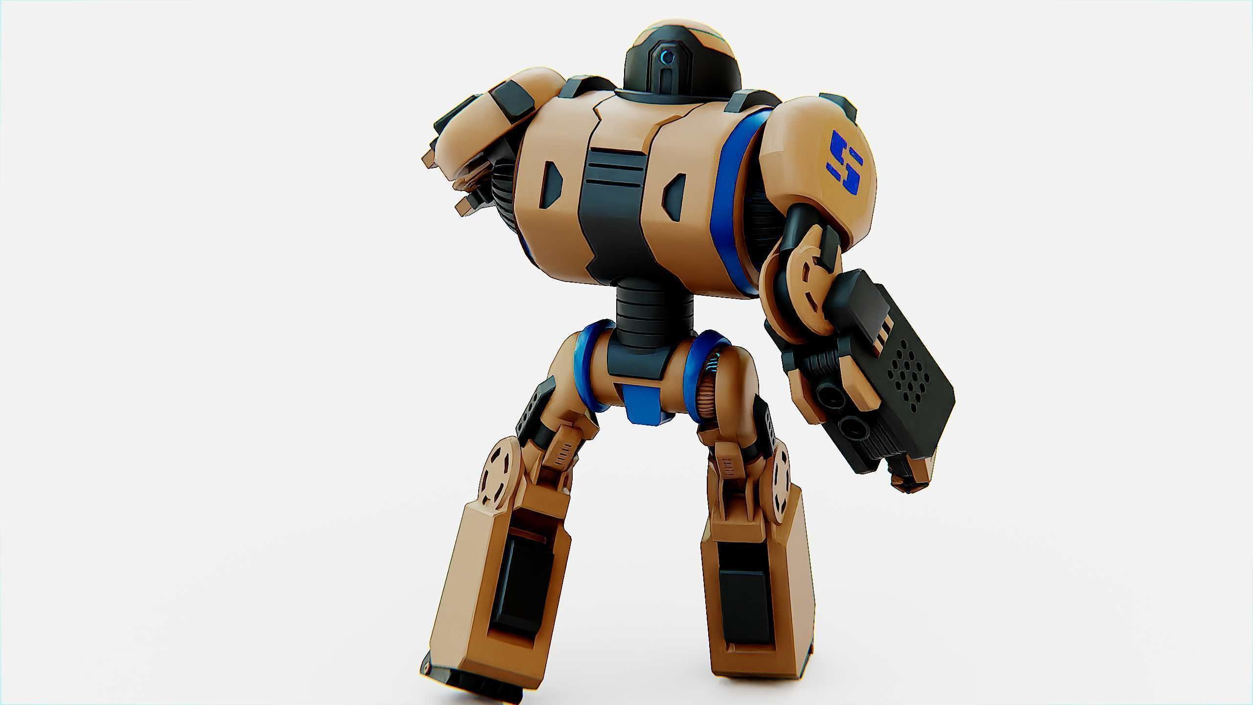 COMBAT DROID ORION Rigged for Unreal Engine - Unity - MIXAMO 3D model_11
