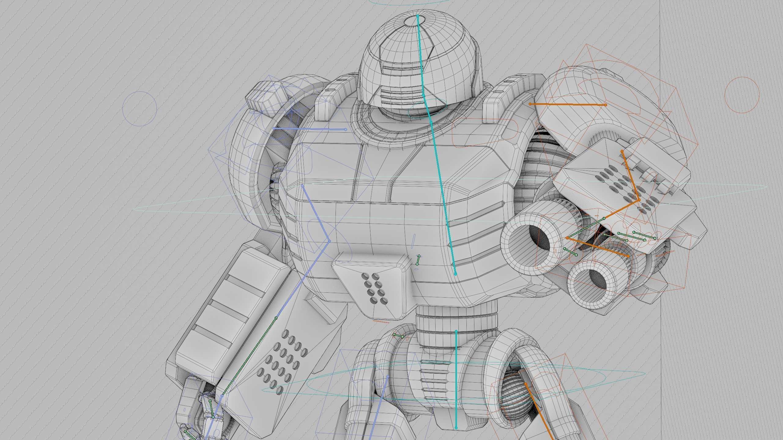 COMBAT DROID ORION Rigged for Unreal Engine - Unity - MIXAMO 3D model_42