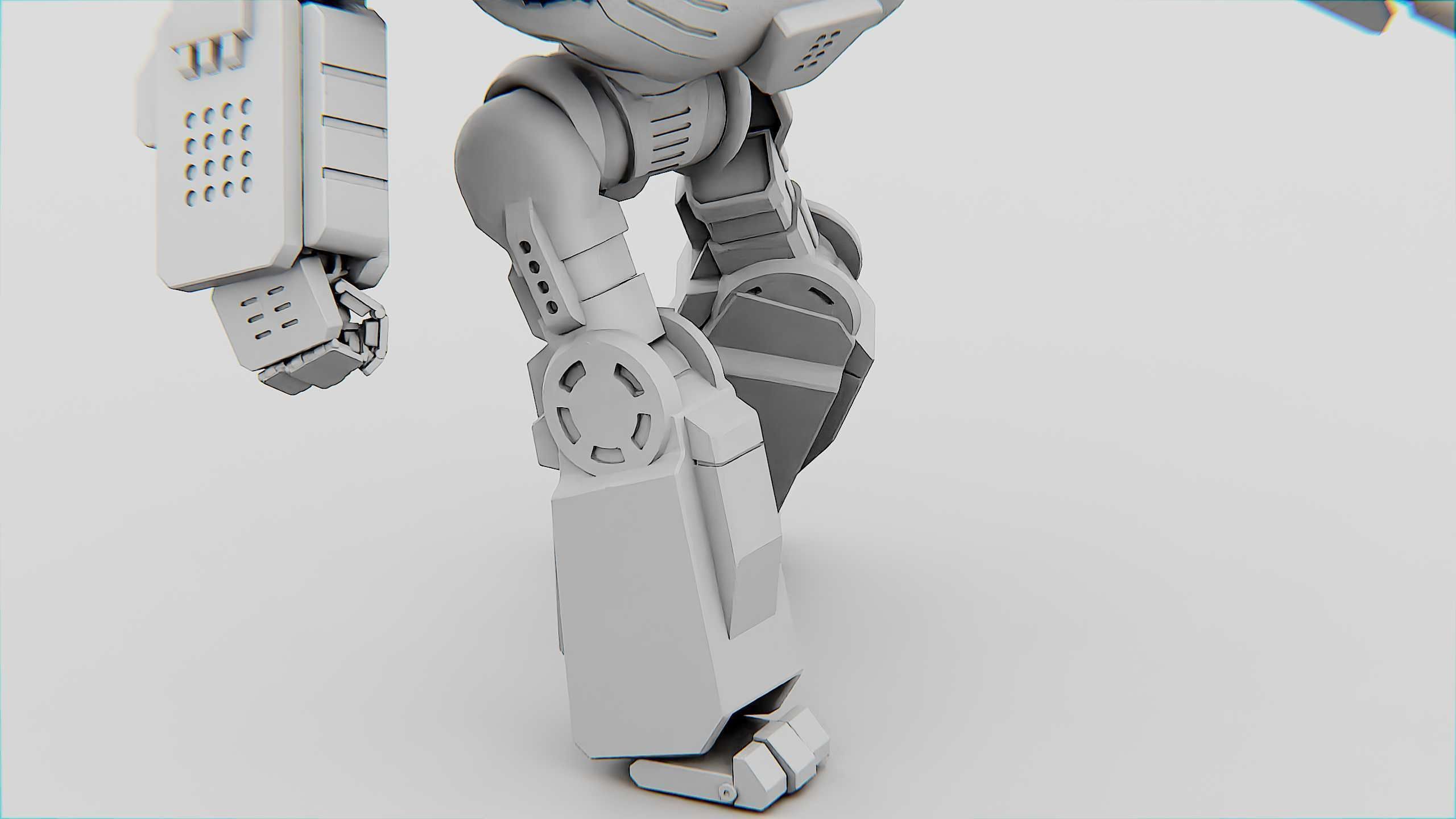 COMBAT DROID ORION Rigged for Unreal Engine - Unity - MIXAMO 3D model_36