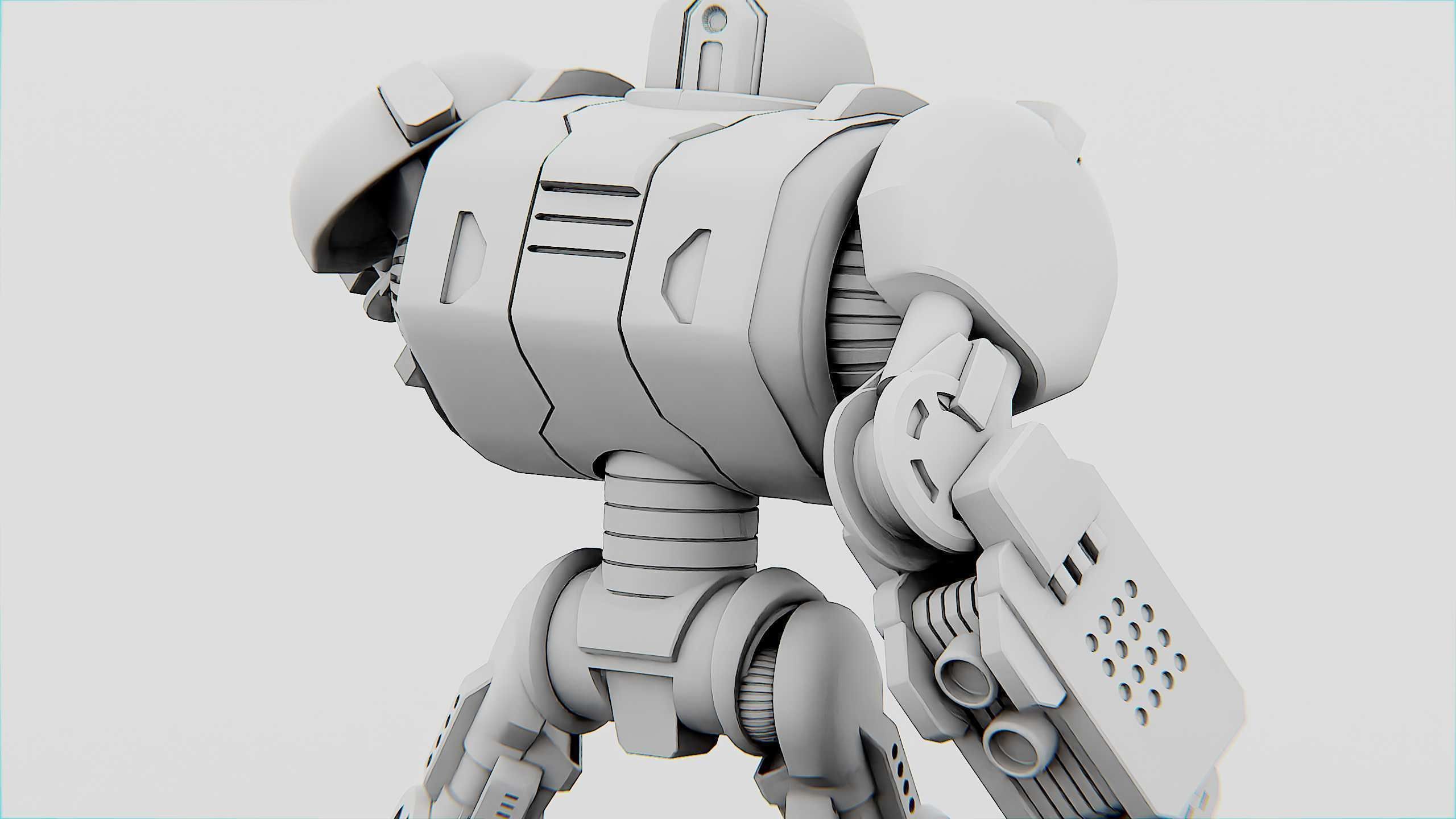 COMBAT DROID ORION Rigged for Unreal Engine - Unity - MIXAMO 3D model_35