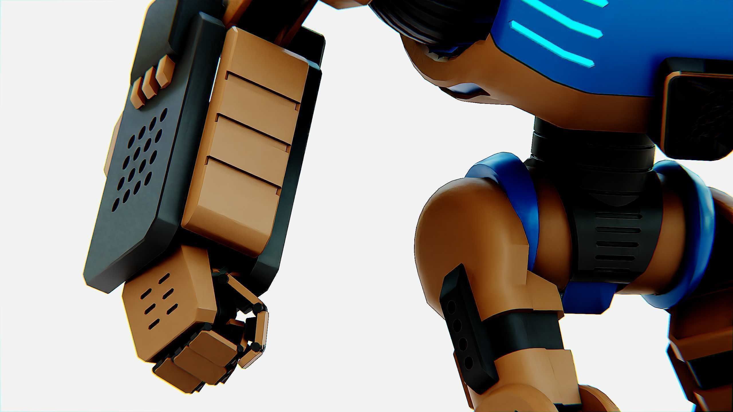 COMBAT DROID ORION Rigged for Unreal Engine - Unity - MIXAMO 3D model_29