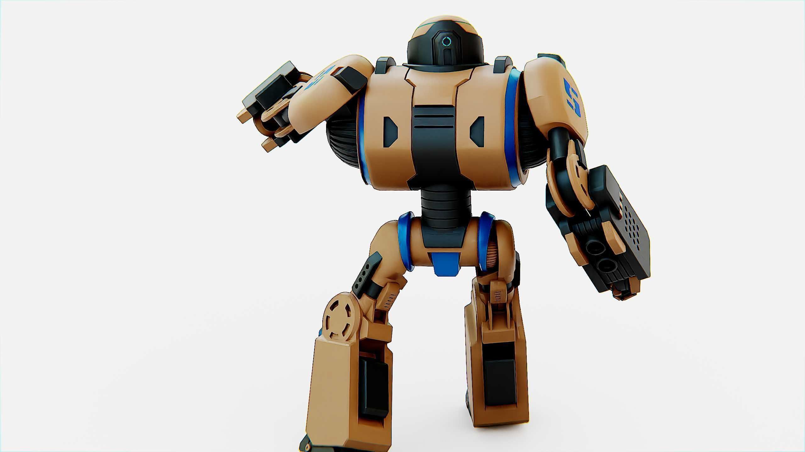 COMBAT DROID ORION Rigged for Unreal Engine - Unity - MIXAMO 3D model_12