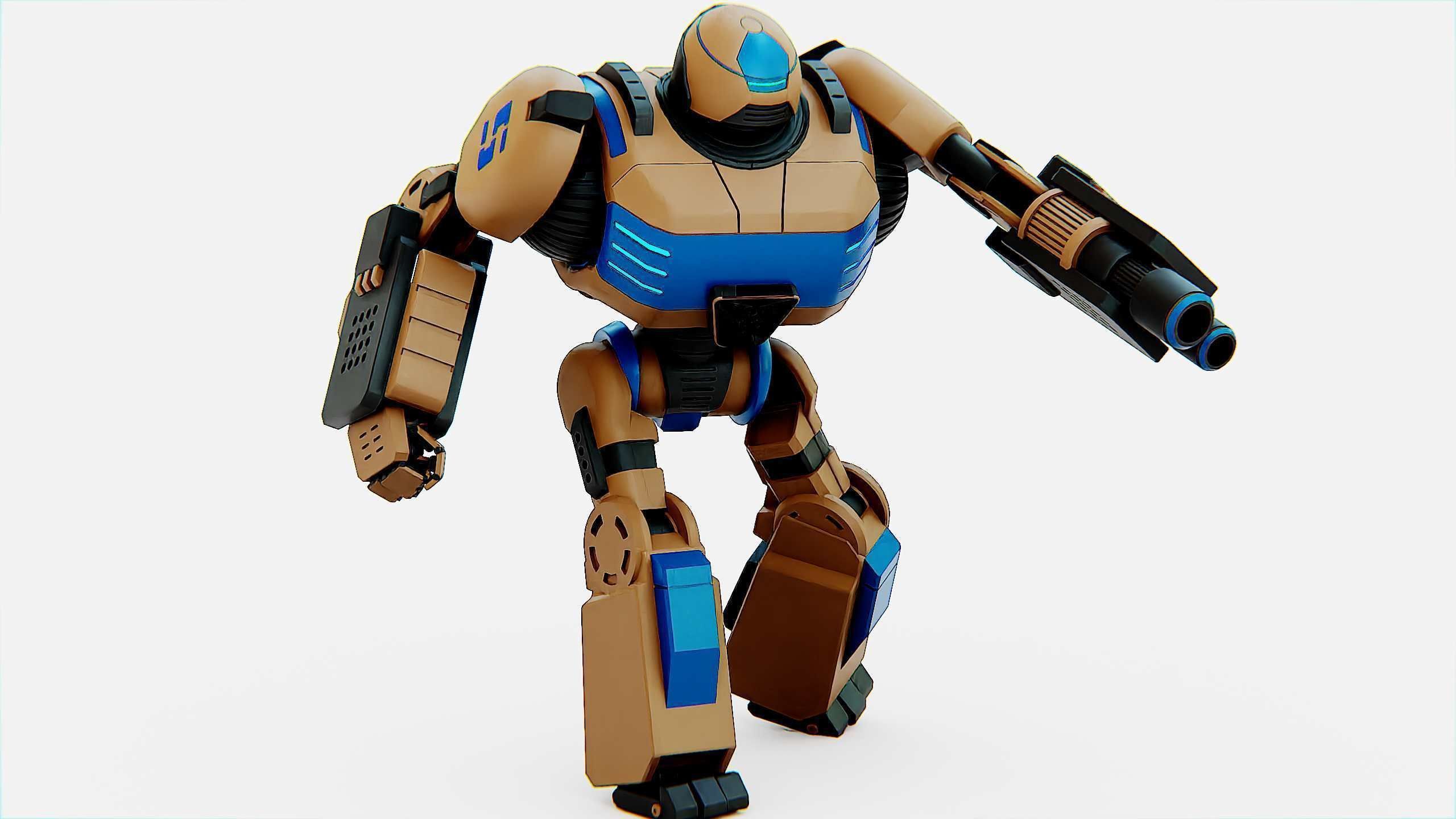COMBAT DROID ORION Rigged for Unreal Engine - Unity - MIXAMO 3D model_2