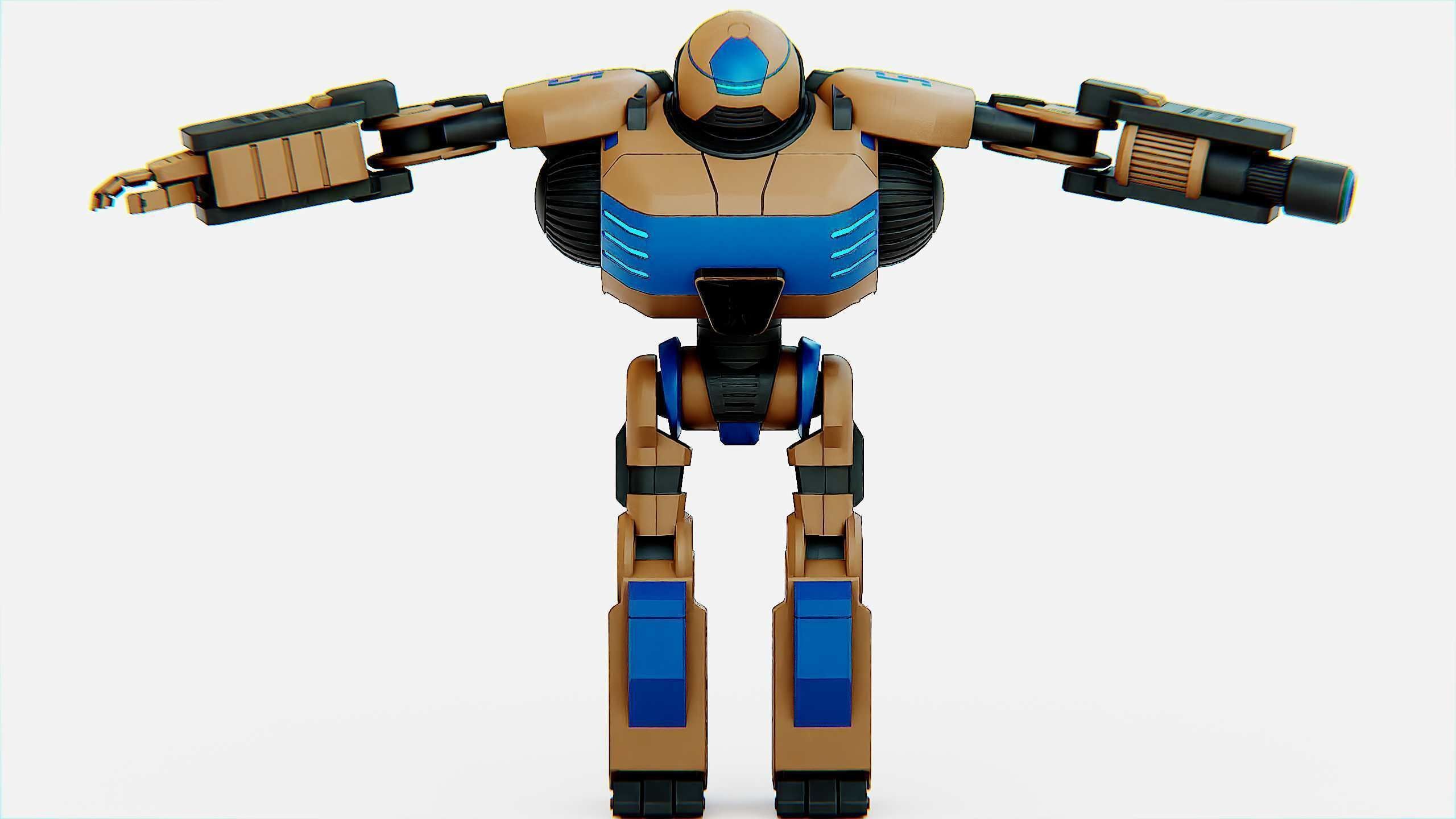 COMBAT DROID ORION Rigged for Unreal Engine - Unity - MIXAMO 3D model_30