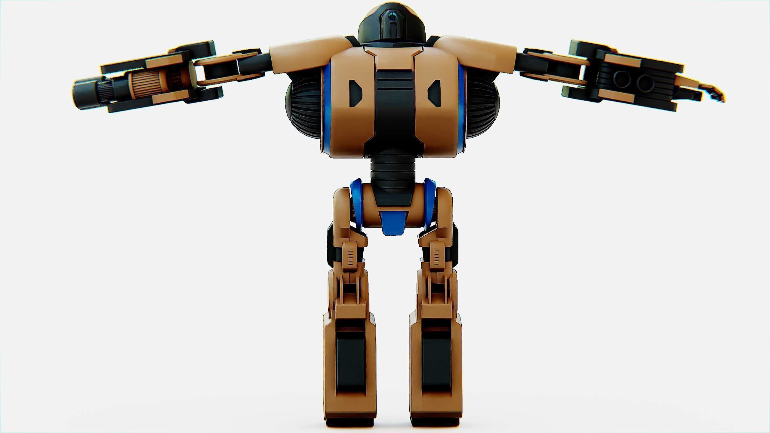 COMBAT DROID ORION Rigged for Unreal Engine - Unity - MIXAMO 3D model_31