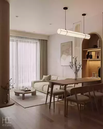 Living interior design Model 3D - 05 3D model