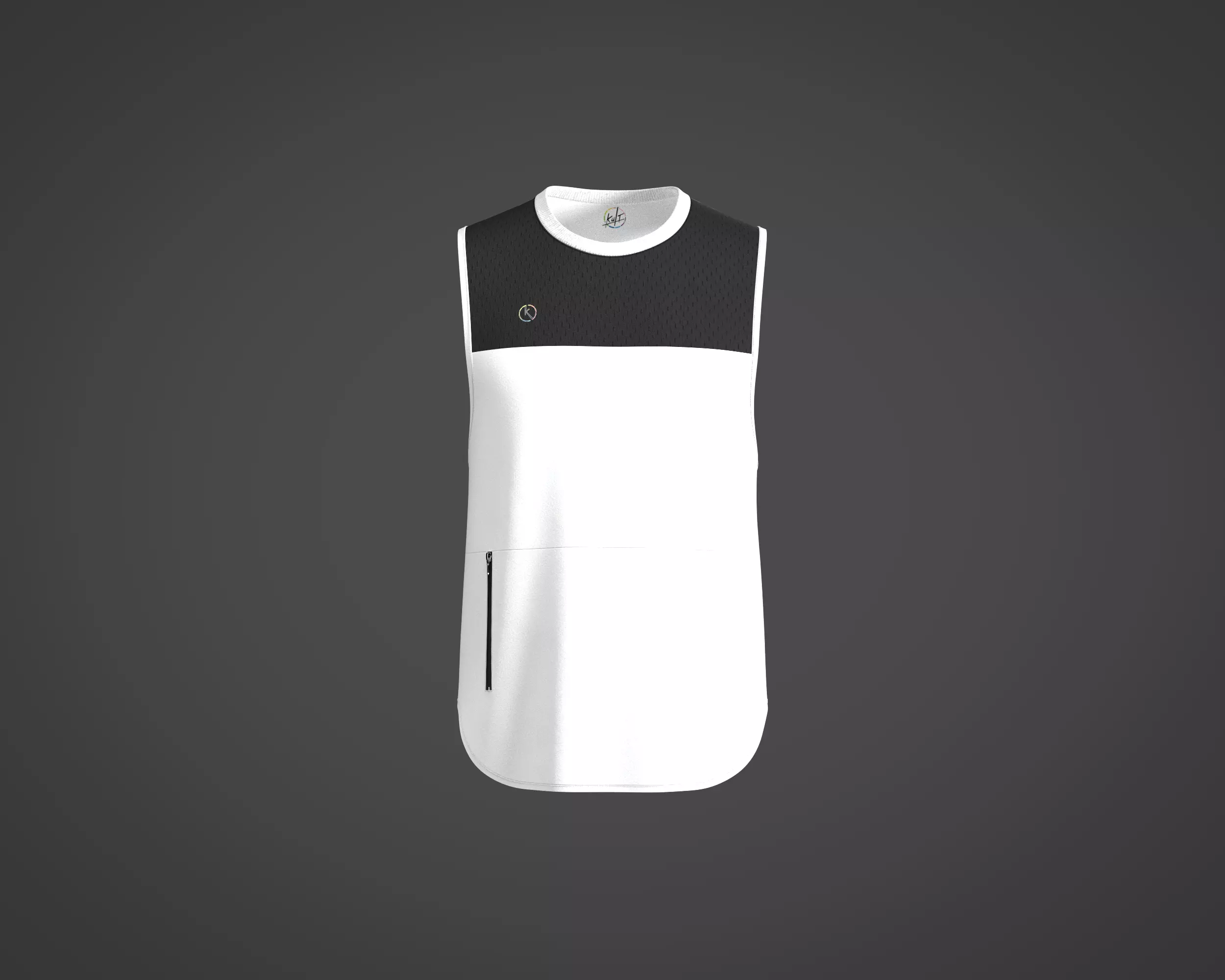 Men Mesh Letter Graphic Sports Tank Top 3D model