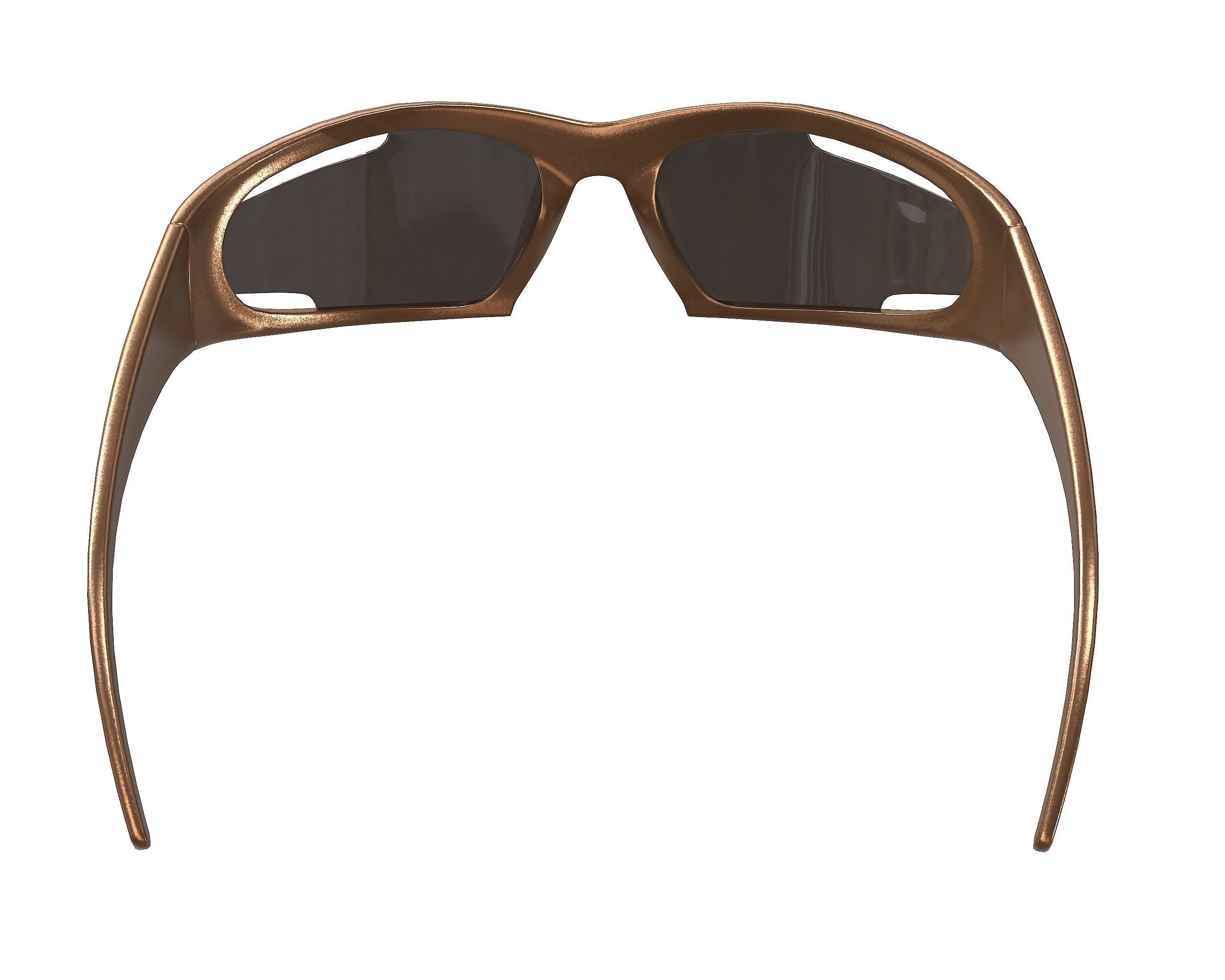 Balenciaga Dynamo Rectangle Sunglasses Low-poly 3D model_10