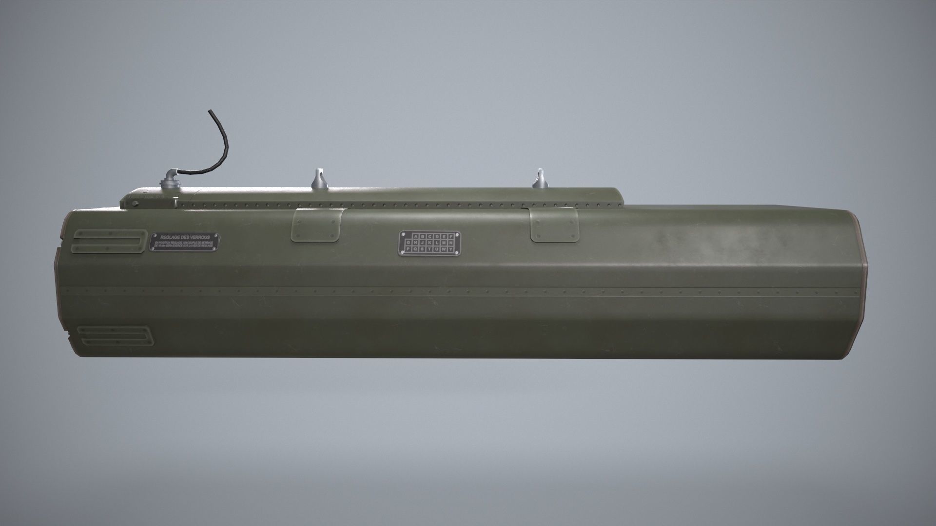 Telson 22 Launcher With Missiles Low-poly 3D model_8