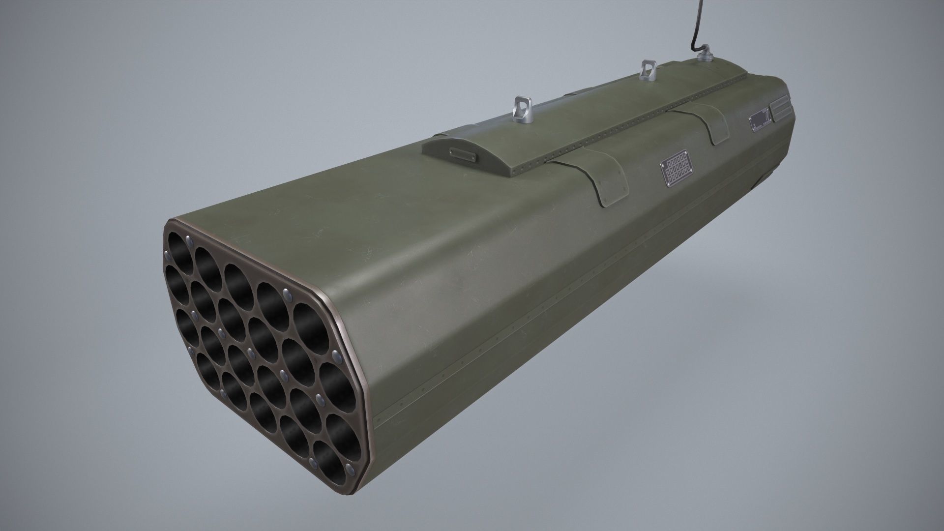 Telson 22 Launcher With Missiles Low-poly 3D model_2