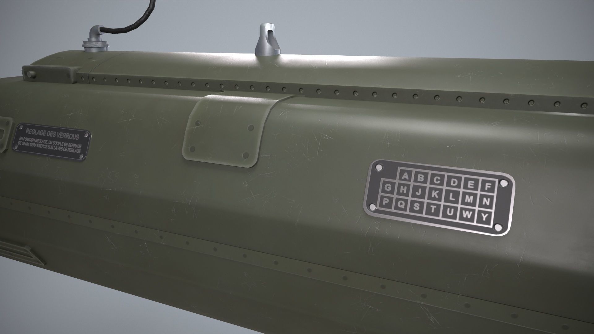 Telson 22 Launcher With Missiles Low-poly 3D model_4