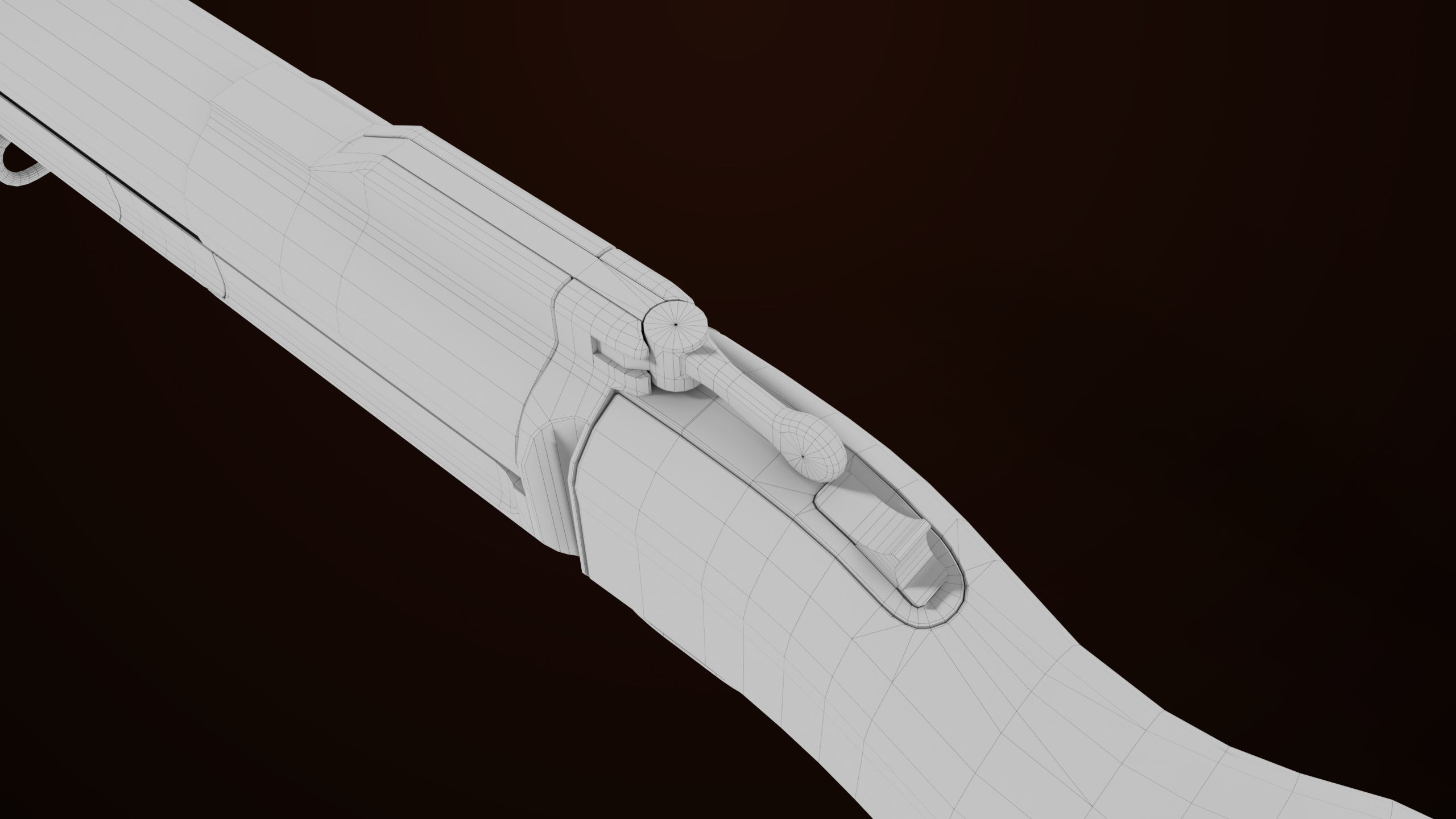 Grenade Launcher 02 Brown Generic PBR Low-poly 3D model_30