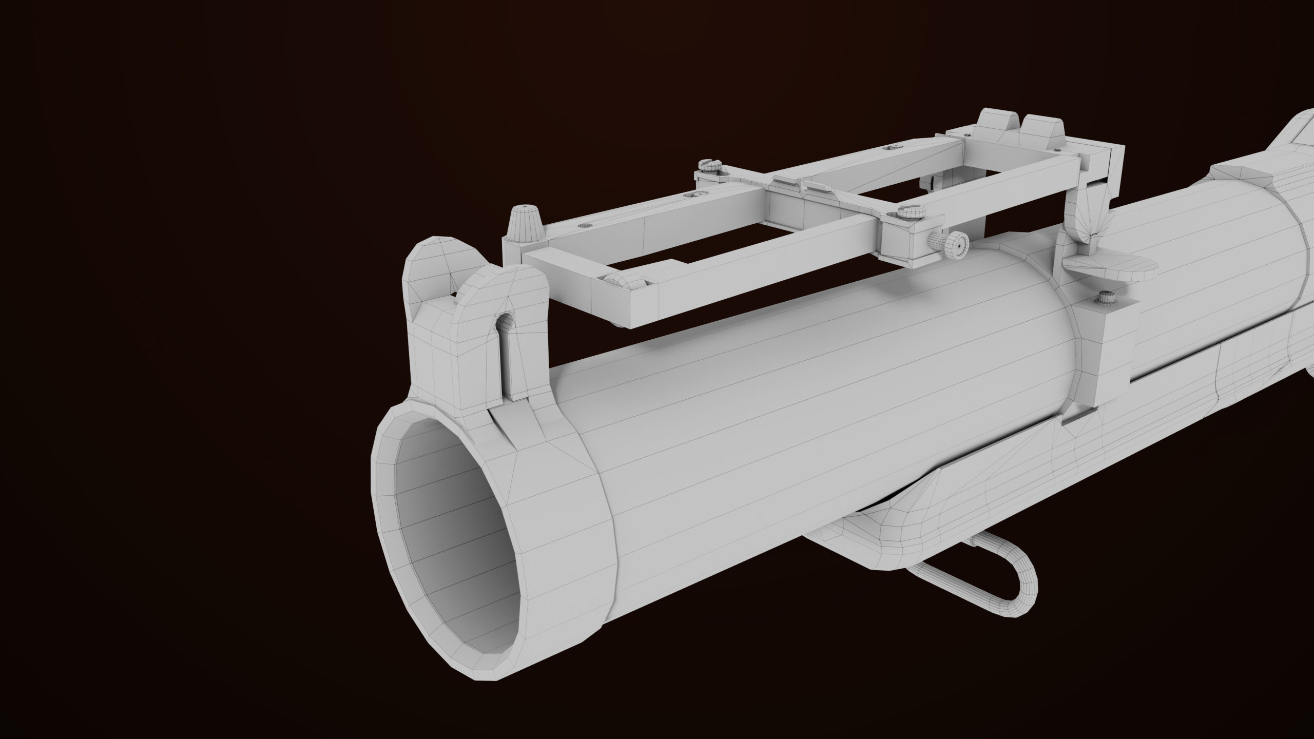 Grenade Launcher 02 Brown Generic PBR Low-poly 3D model_32