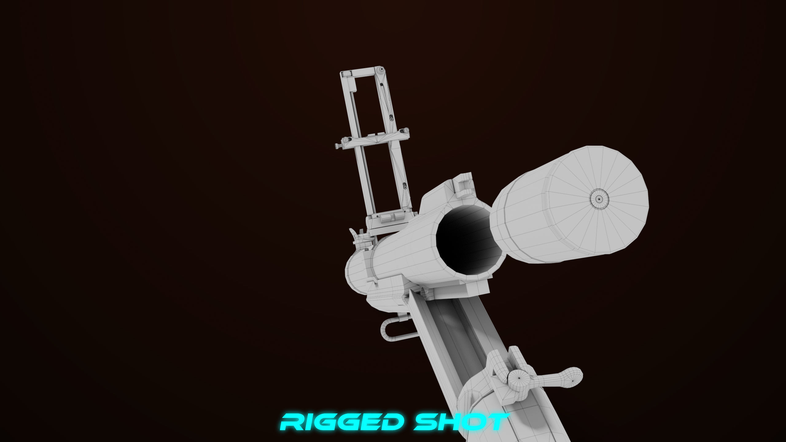 Grenade Launcher 02 Brown Generic PBR Low-poly 3D model_40