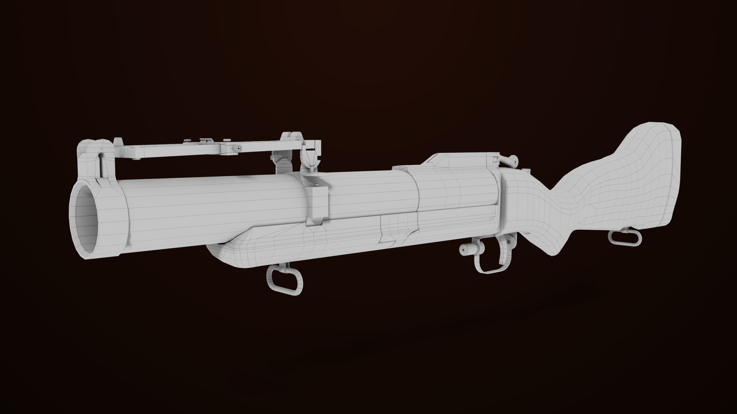 Grenade Launcher 02 Brown Generic PBR Low-poly 3D model_21