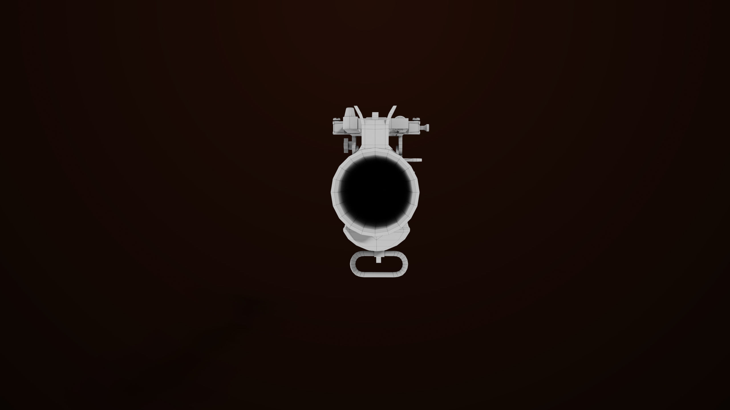 Grenade Launcher 02 Brown Generic PBR Low-poly 3D model_23