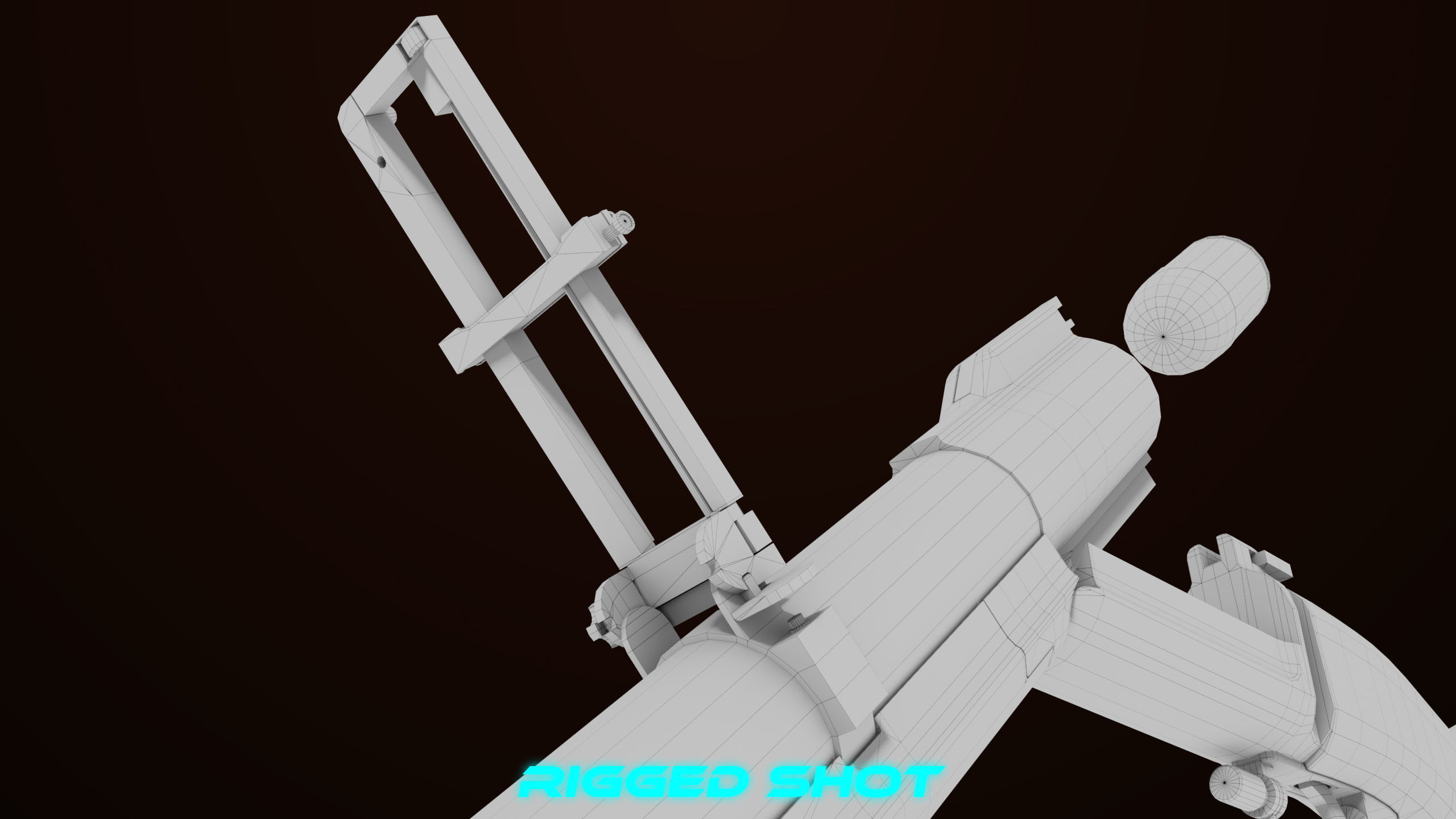 Grenade Launcher 02 Brown Generic PBR Low-poly 3D model_42