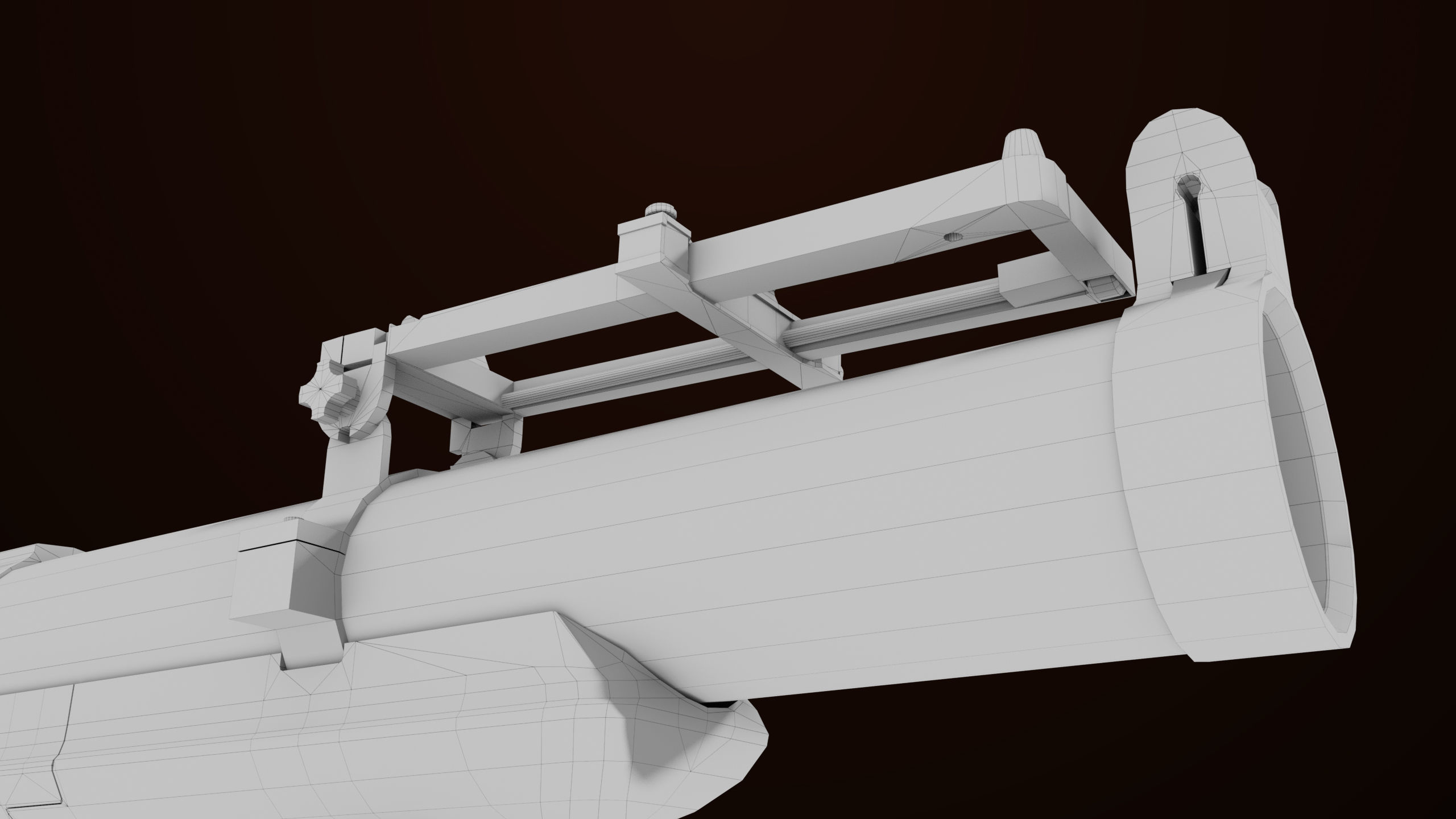 Grenade Launcher 02 Brown Generic PBR Low-poly 3D model_33