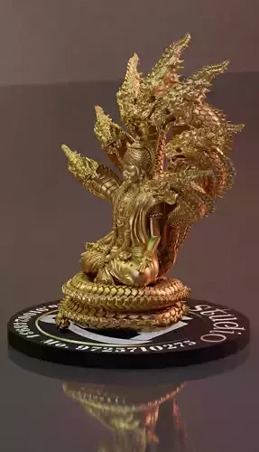 krishna sheshnag 3d model