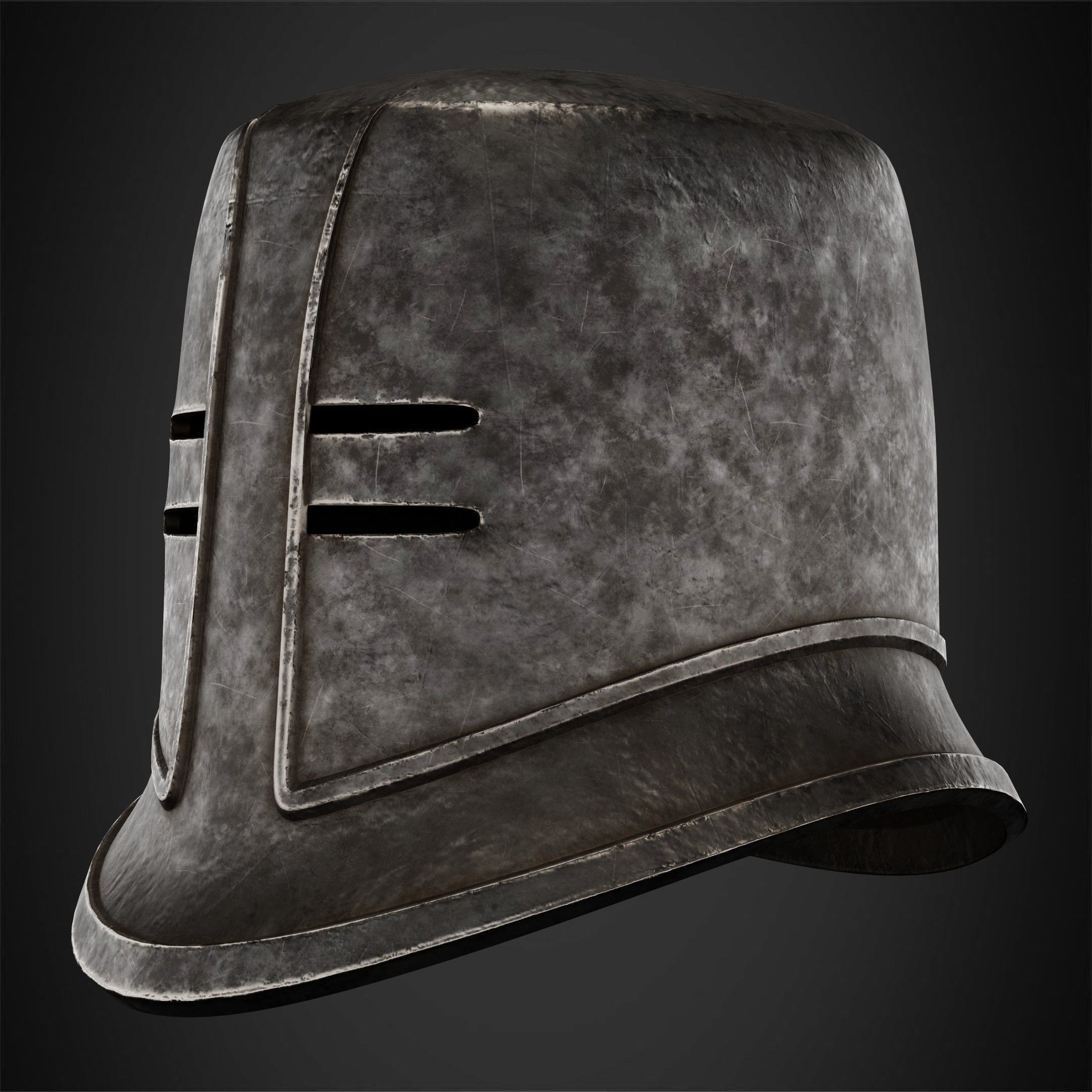 Dark Souls Black Iron Tarkus Helmet for Cosplay 3D print model_3