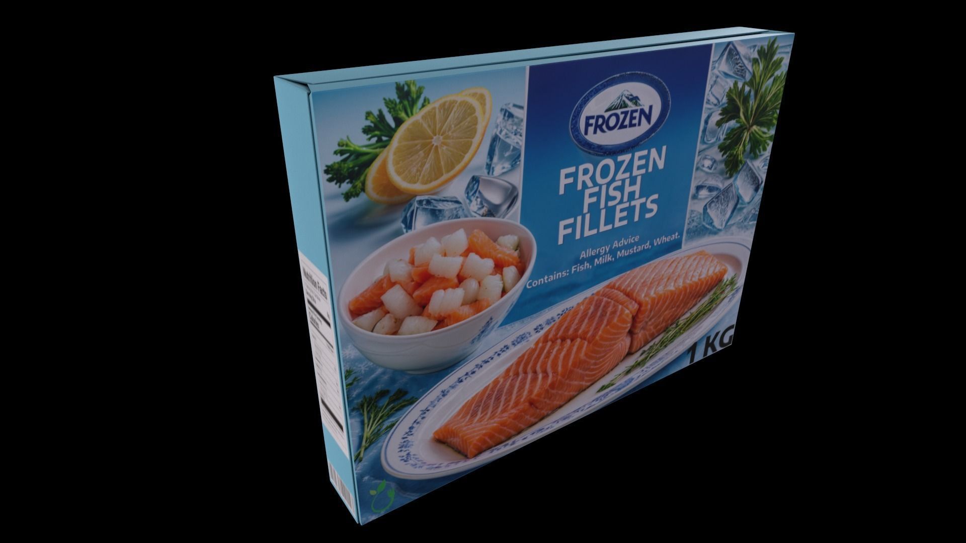 Frozen Fish Fillets - GAME READY PBR Low-poly 3D model_2