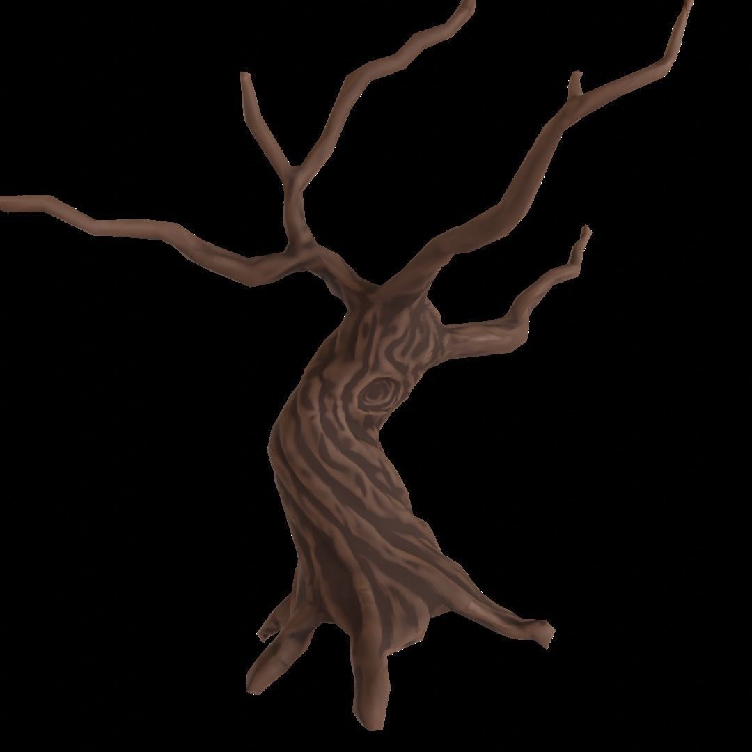 Stylized low poly tree  Free low-poly 3D model_0