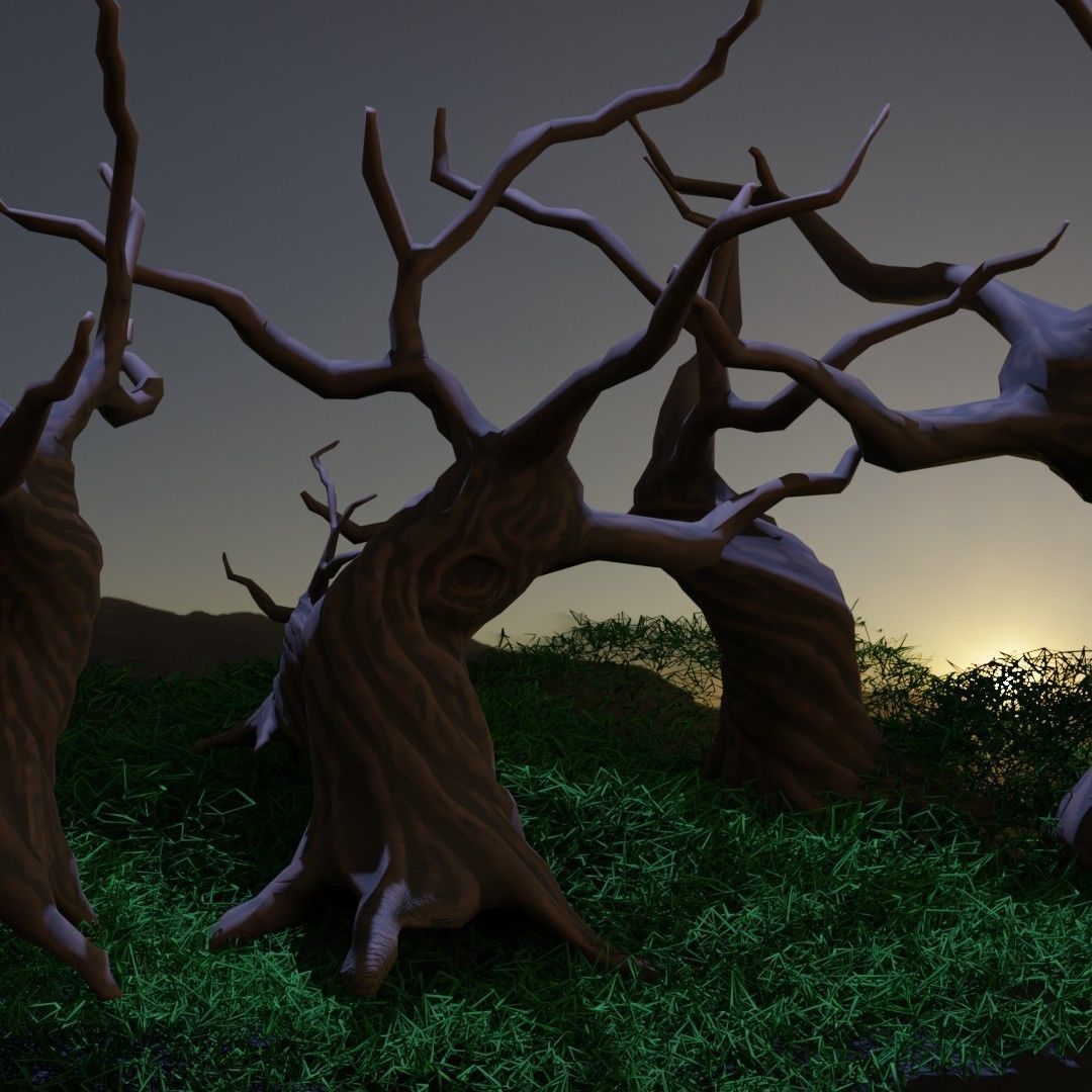 Stylized low poly tree free VR / AR / low-poly 3D model | CGTrader