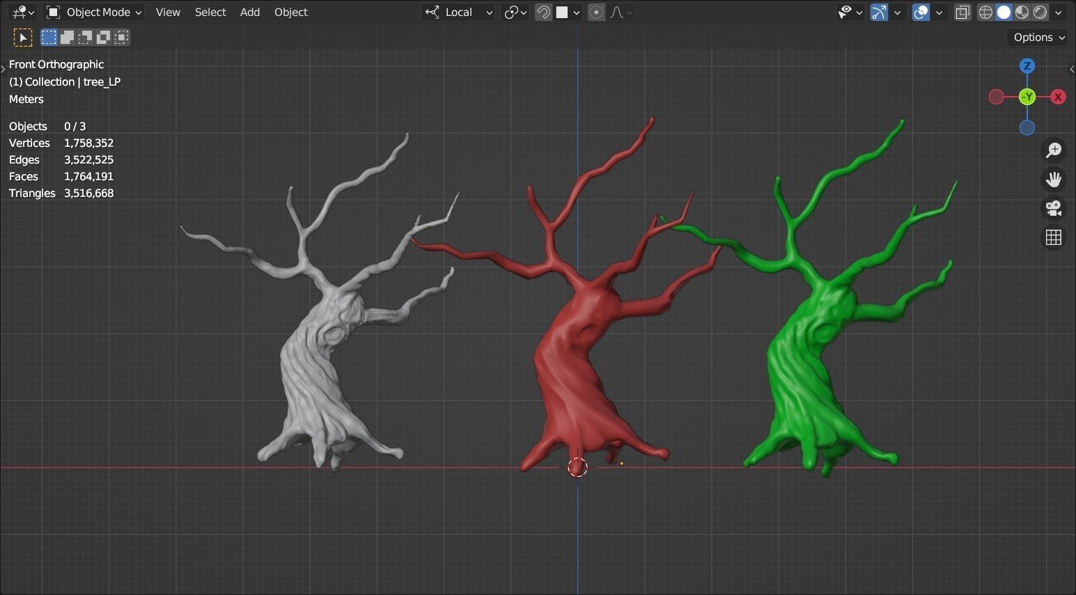 Stylized low poly tree  Free low-poly 3D model_5
