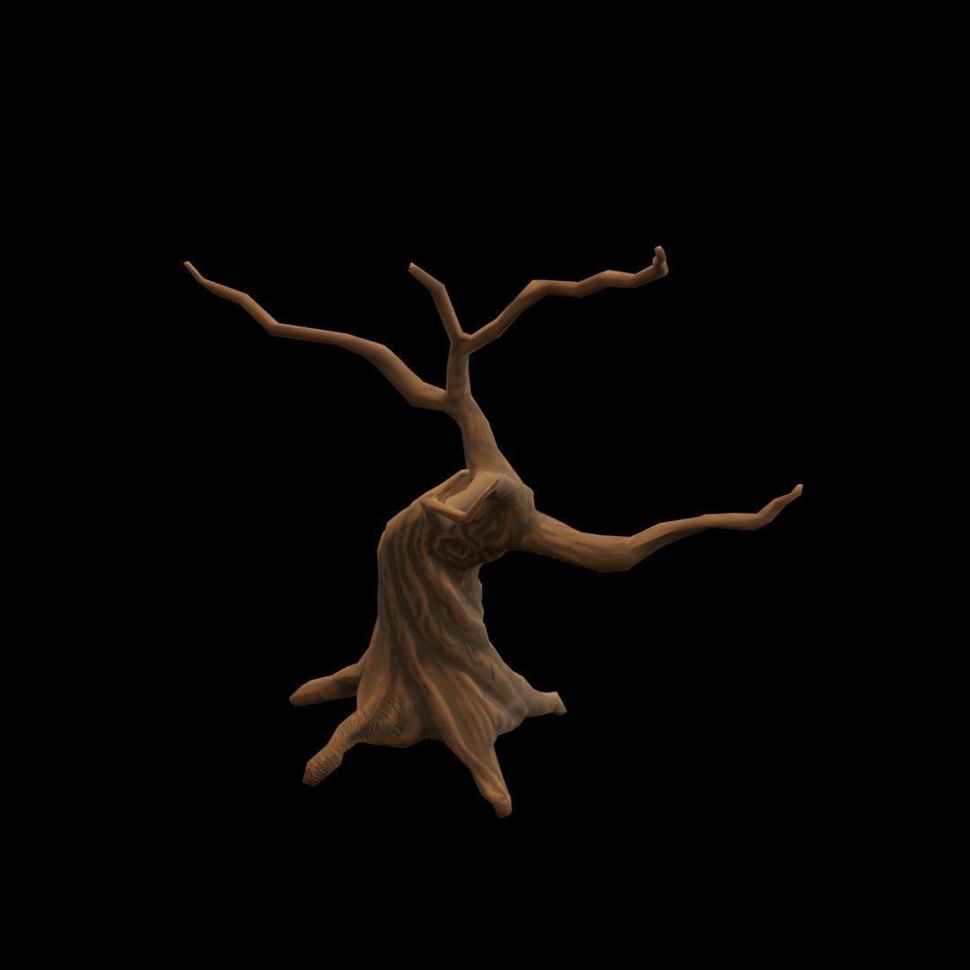 Stylized low poly tree  Free low-poly 3D model_4